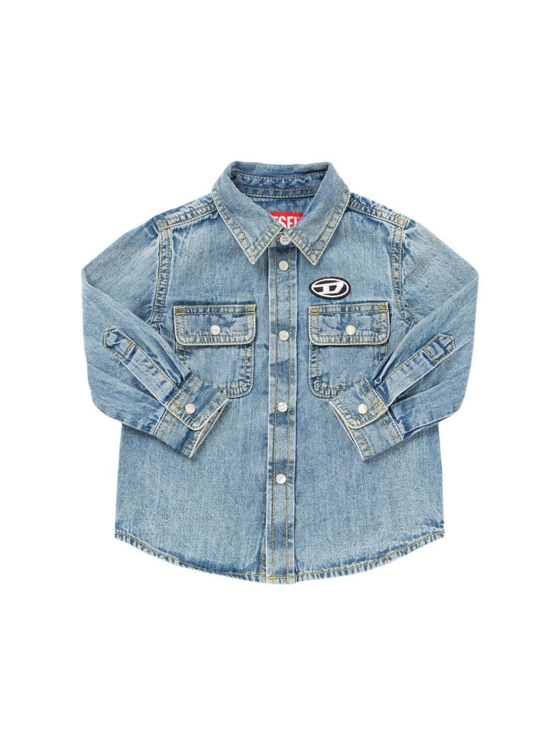 DIESEL KIDS Cotton Denim Shirt