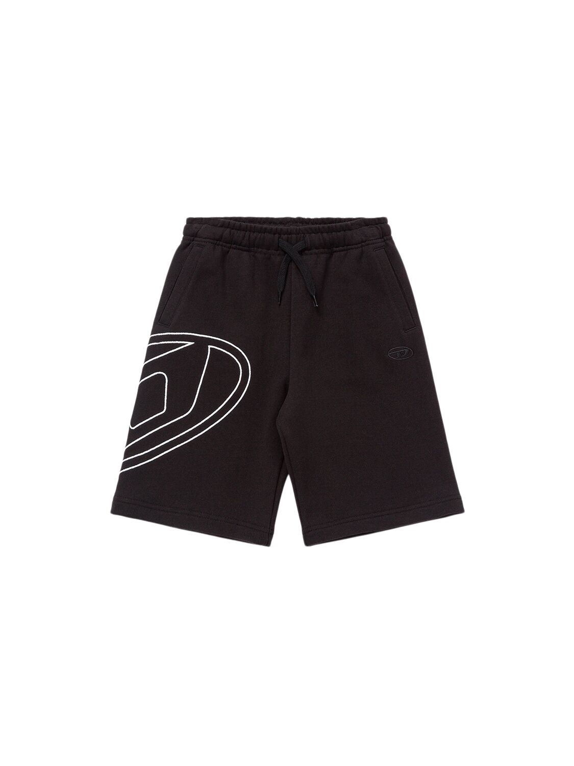 DIESEL KIDS Logo Cotton Sweat Shorts