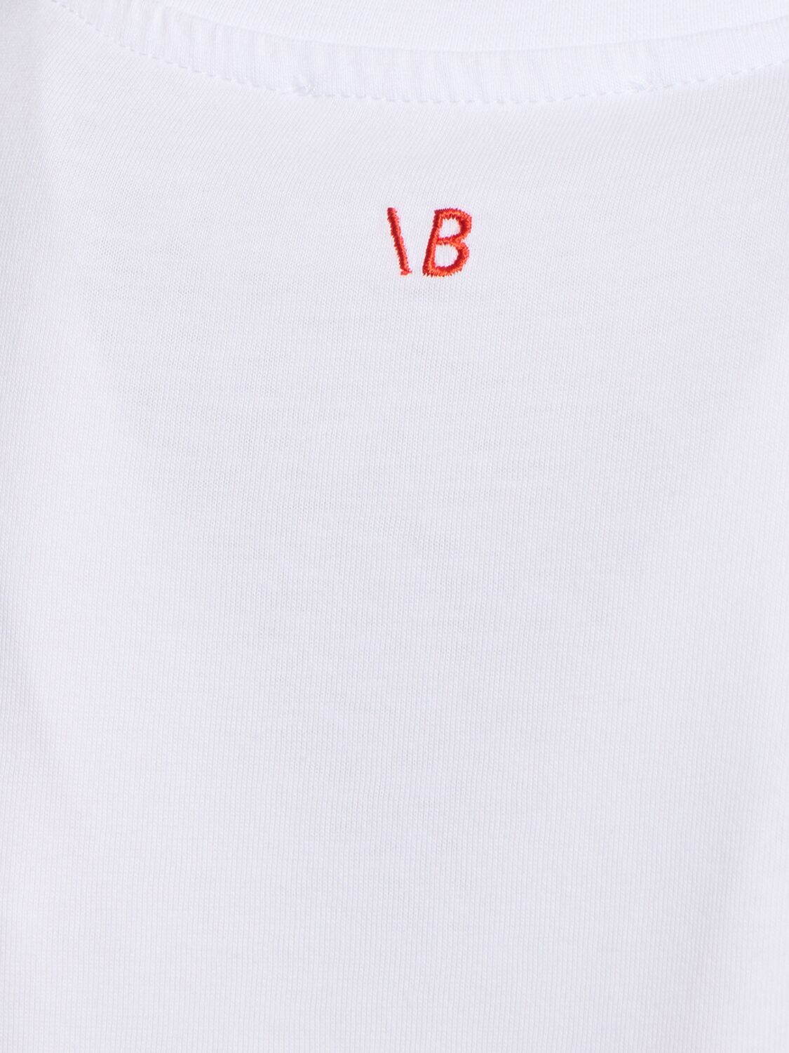 VICTORIA BECKHAM SLOGAN COTTON T-SHIRT 