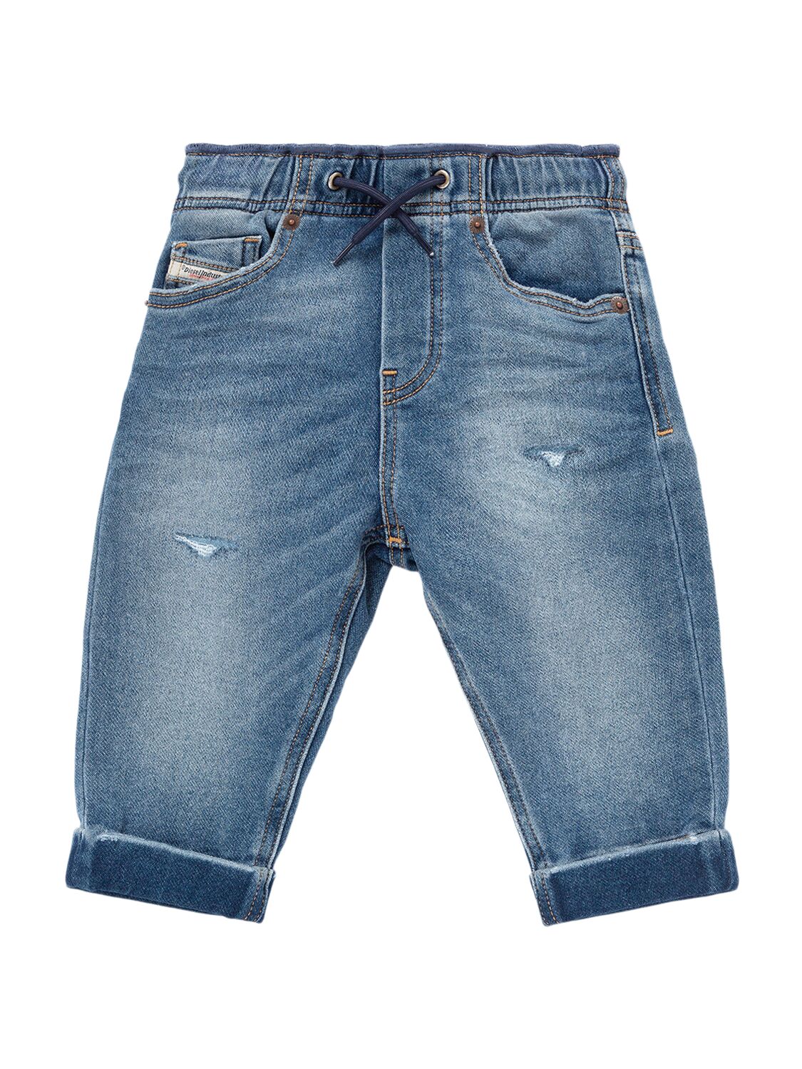 Diesel Stretch Cotton Jeans In Blue