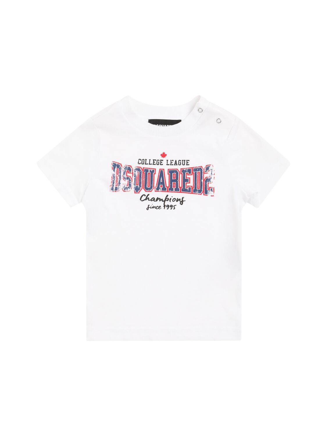 Dsquared2 Printed Cotton Jersey T-shirt In White