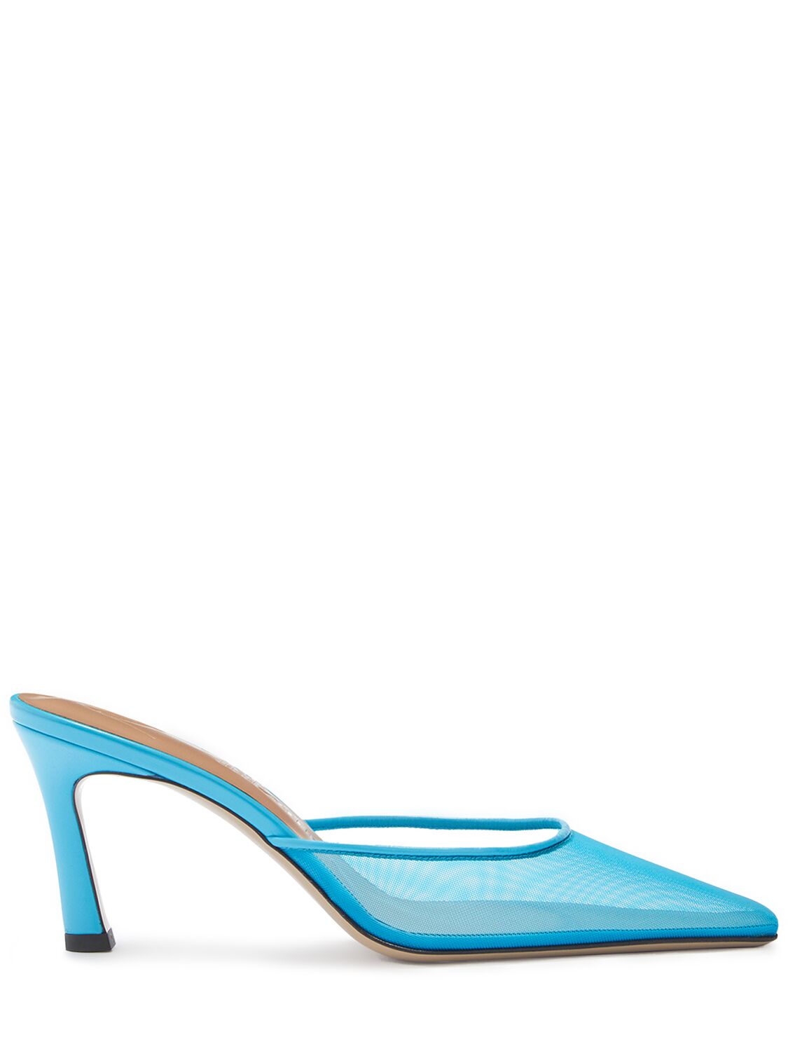 Attico Blue Juno Mules In 浅蓝色