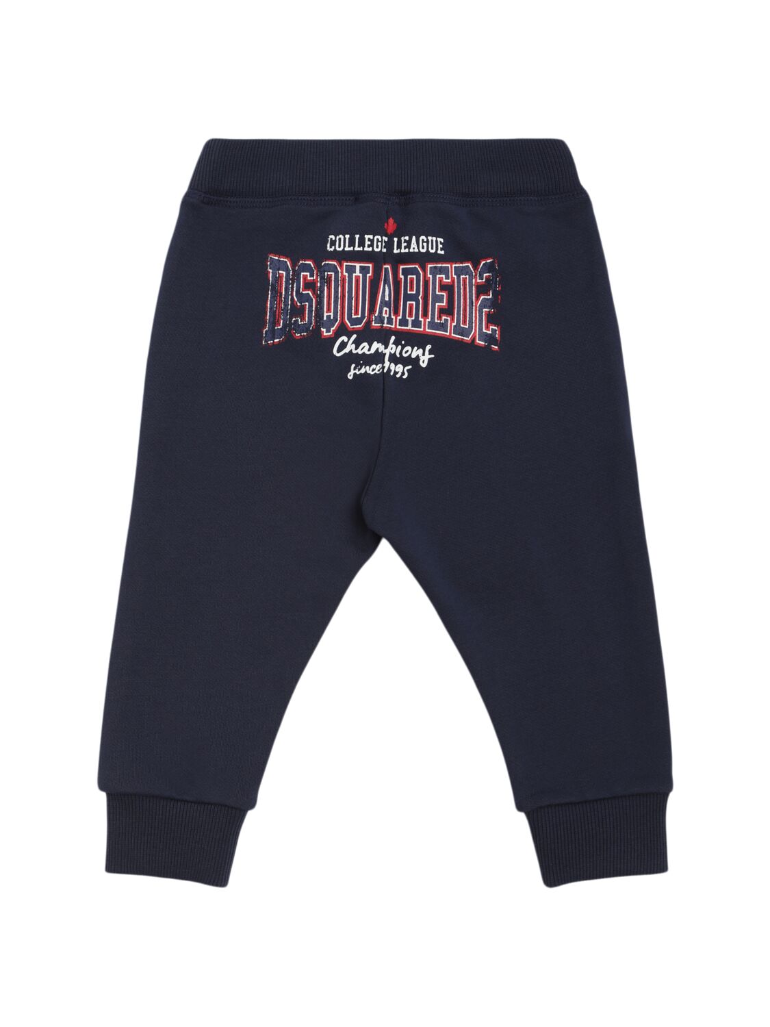 Dsquared2 Printed Cotton Sweatpants In Blue