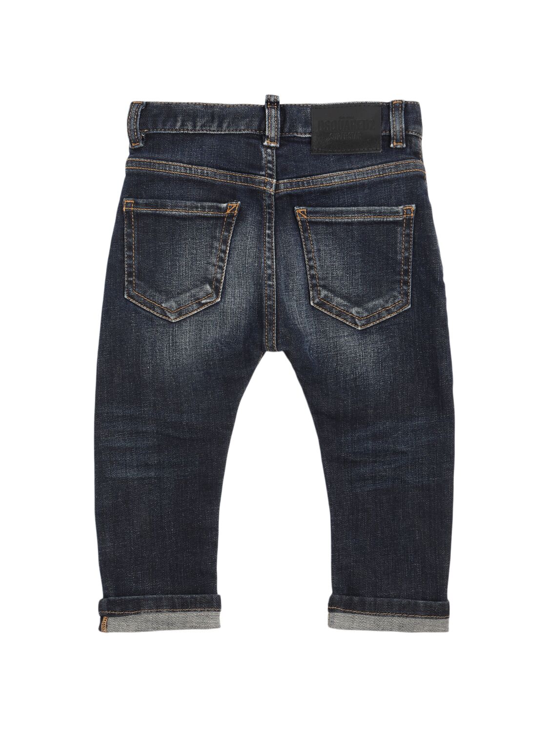 Dsquared2 5 Pocket Stretch Cotton Jeans In Blue