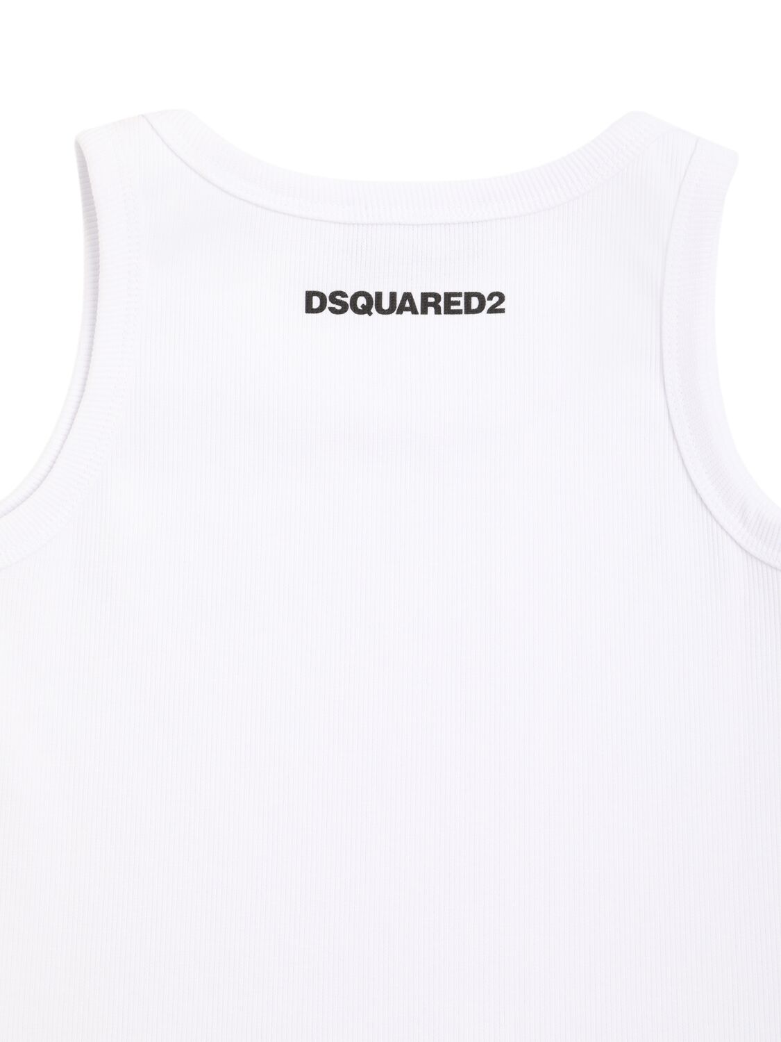 Dsquared2 Ribbed Stretch Cotton Tank Top