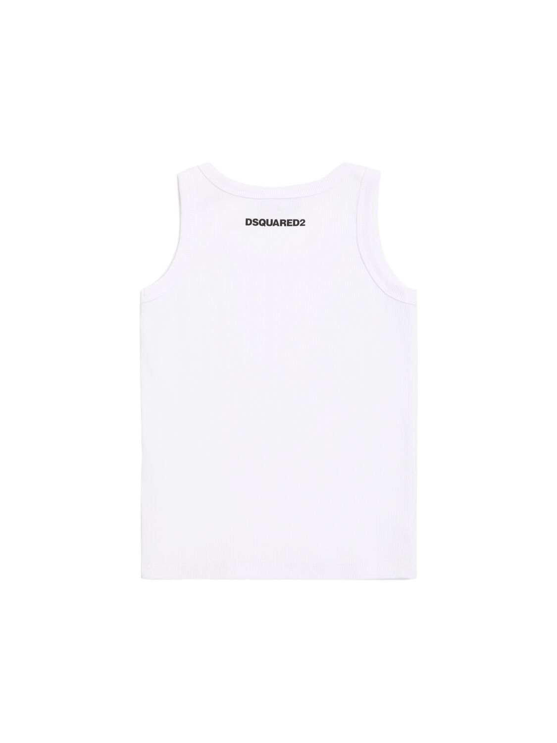 Dsquared2 Ribbed Stretch Cotton Tank Top