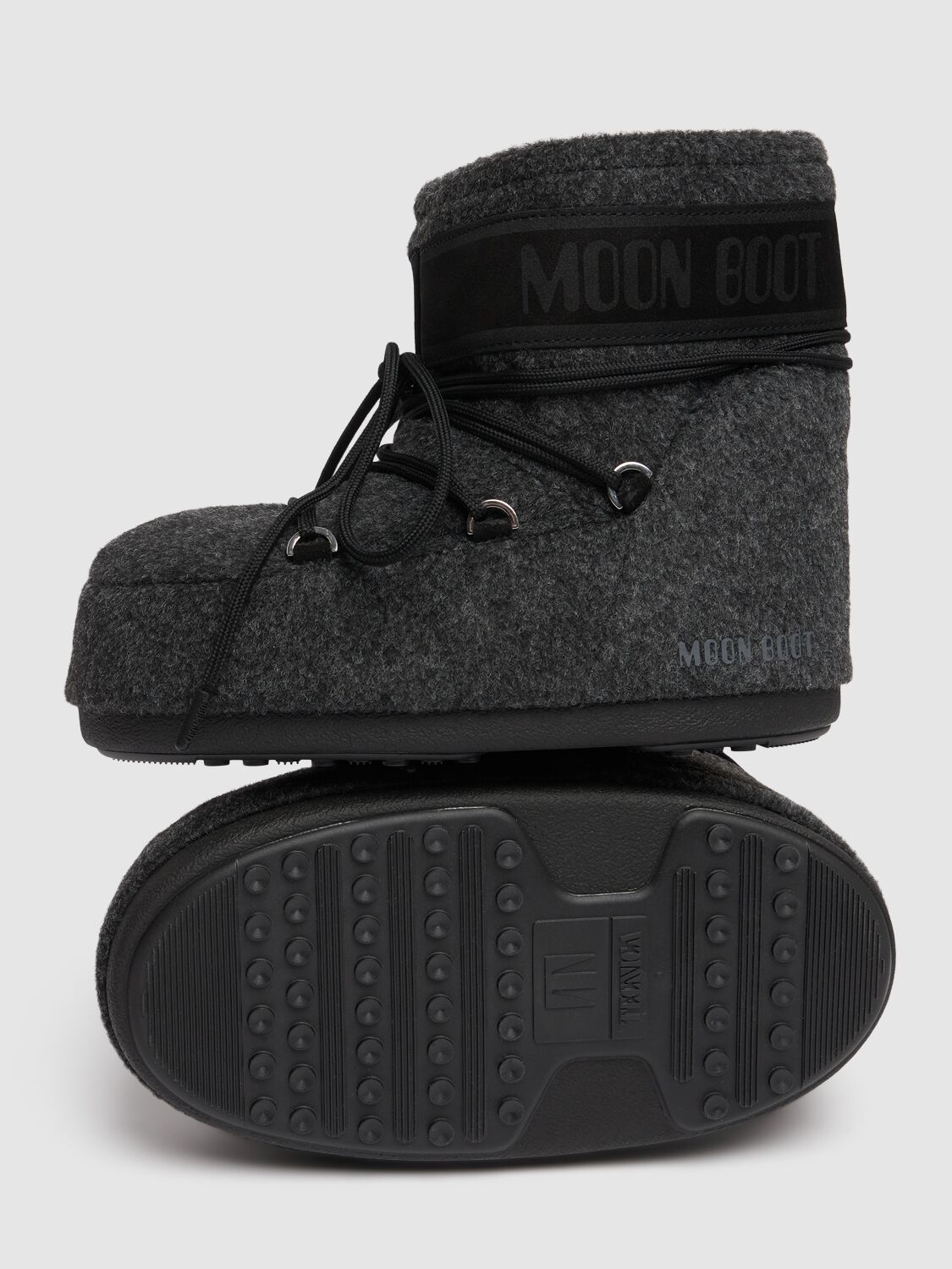 Moon Boot Icon Low Felt Snow Boots An In Black Melange