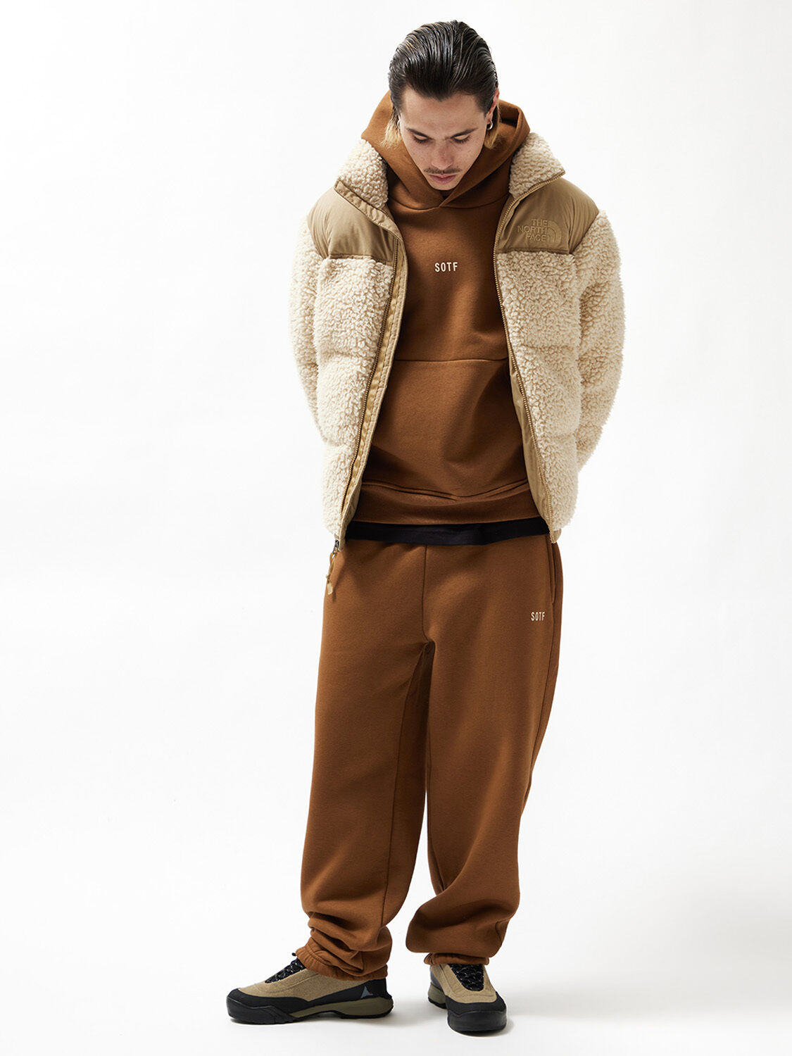 Shop Sotf Cotton Blend Elastic Cuff Sweatpants