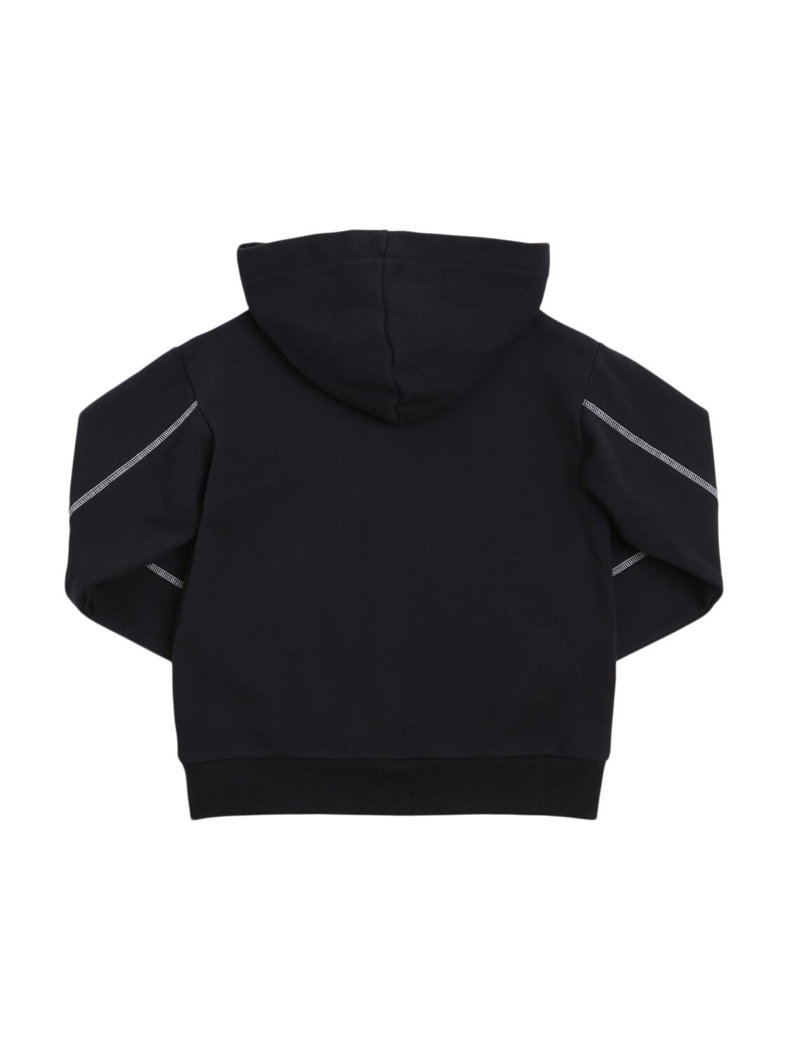Marni Junior Zip-up Cotton Sweatshirt Hoodie In Dark Blue
