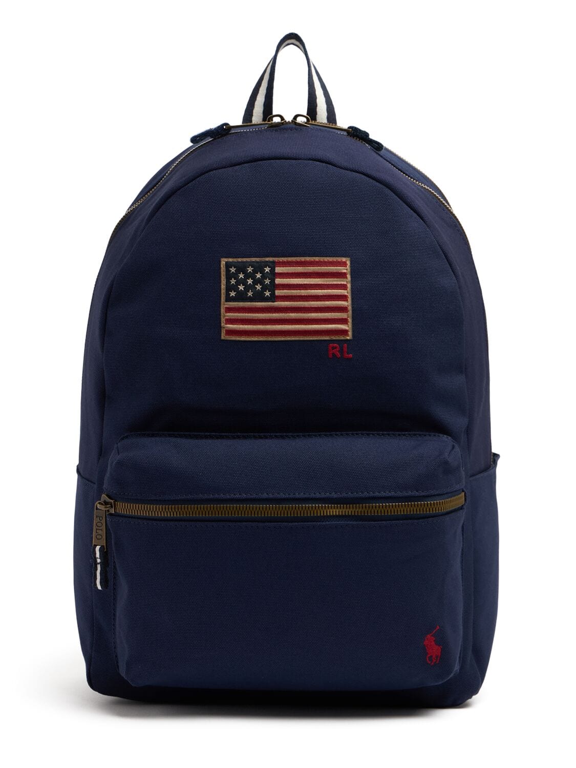 Americana Print Cotton Canvas Backpack