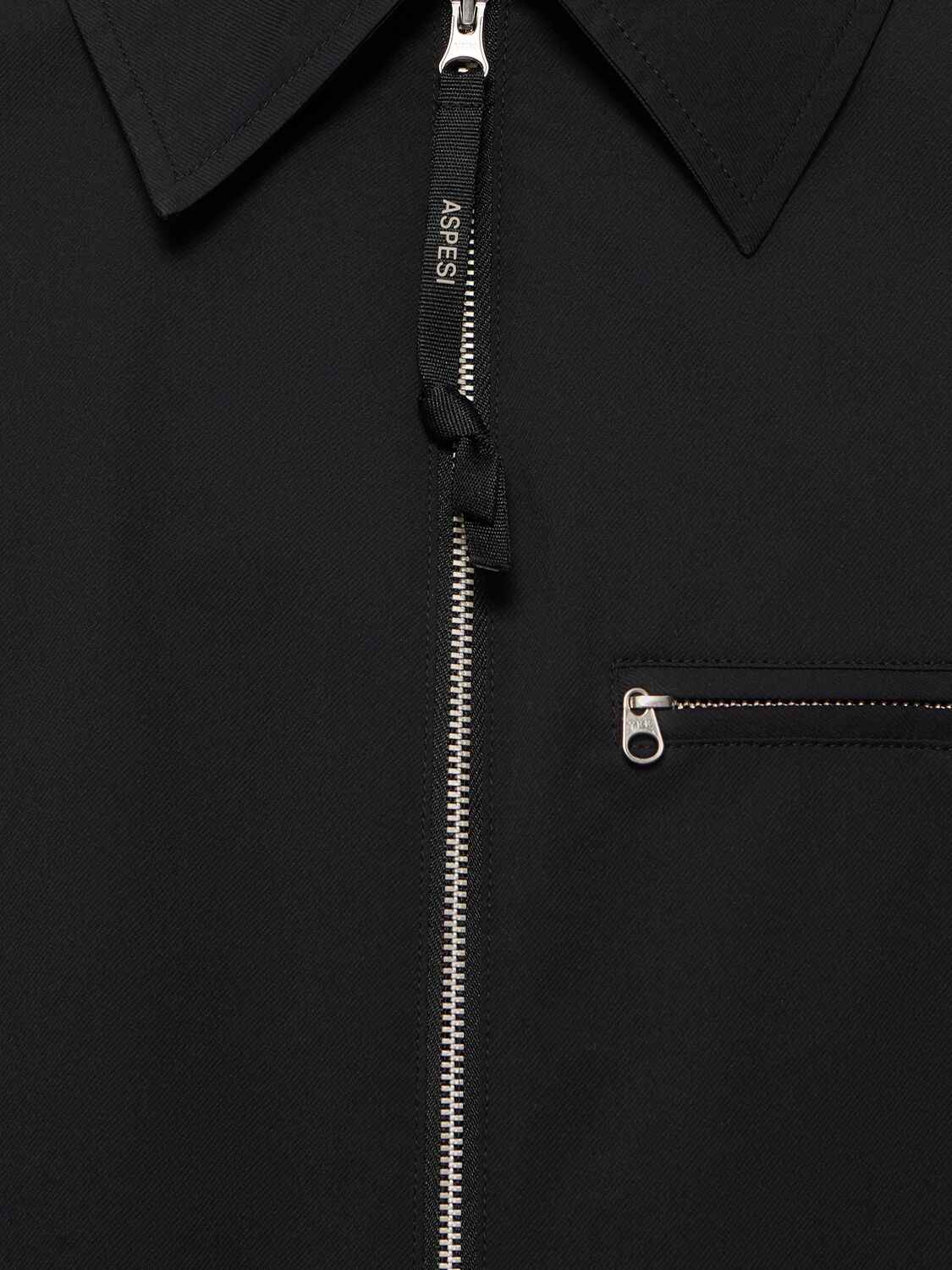 Aspesi Water-repellent Poly Twill Jacket In 10241