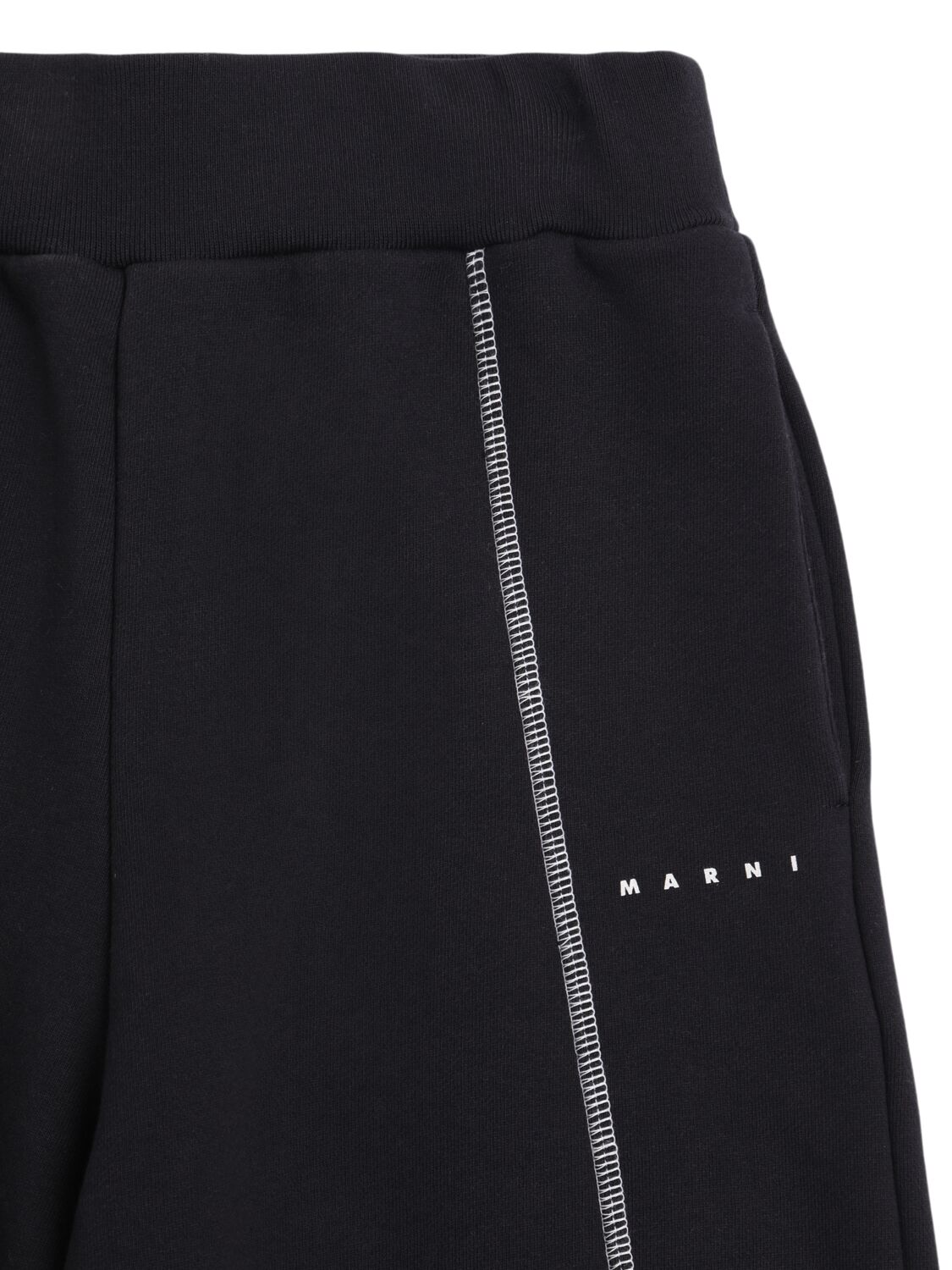 Marni Junior Cotton Sweatpants In Dark Blue