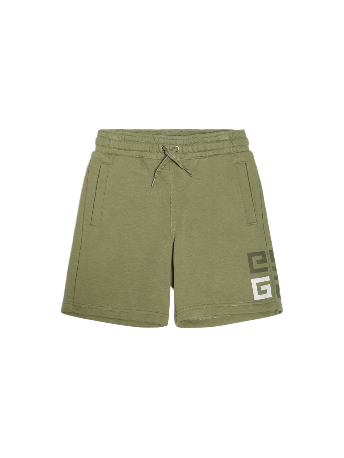 Givenchy Cotton Blend Sweat Shorts In Green