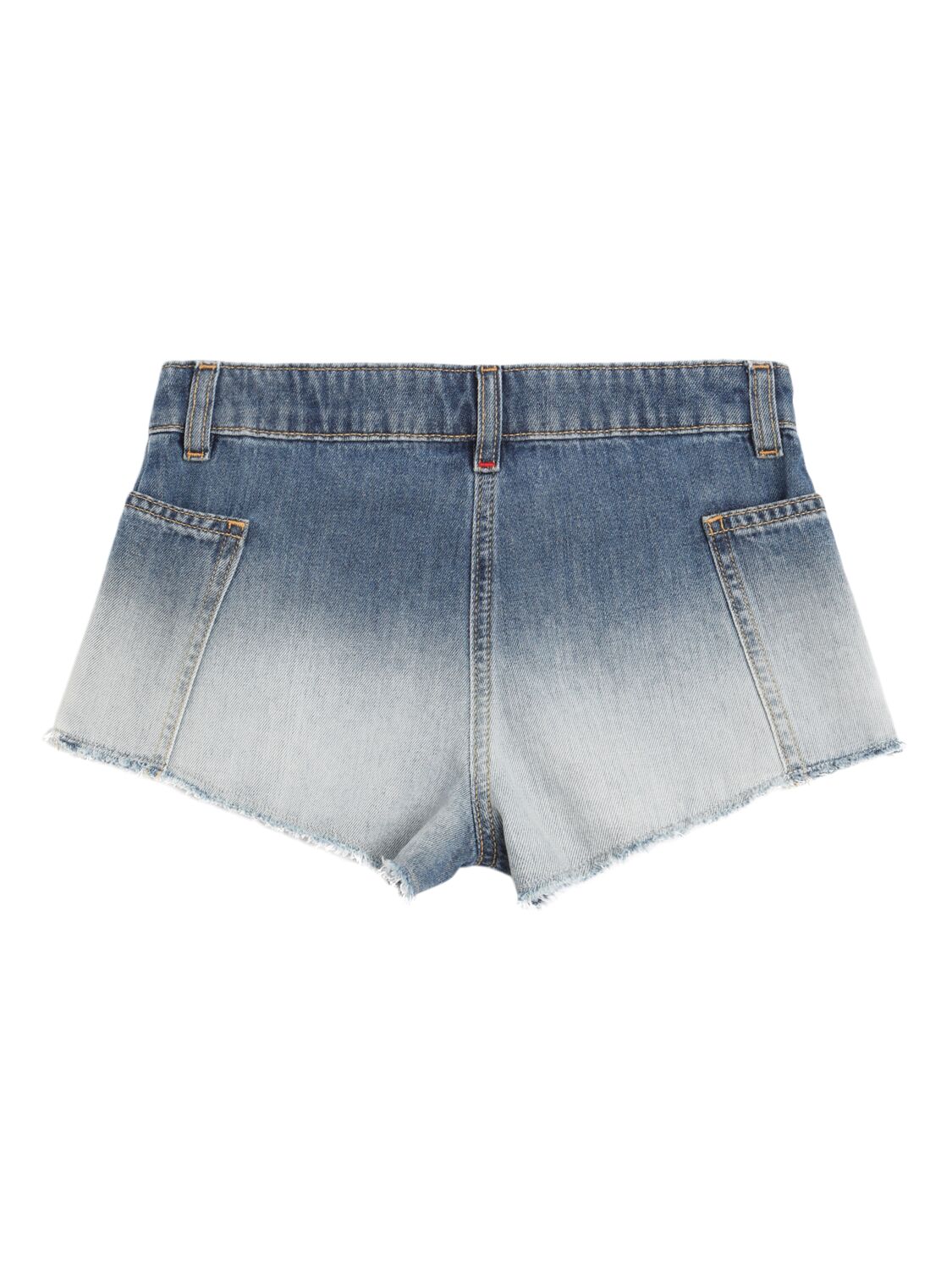 Max & Co Stonewashed Cotton Denim Shorts In Blue