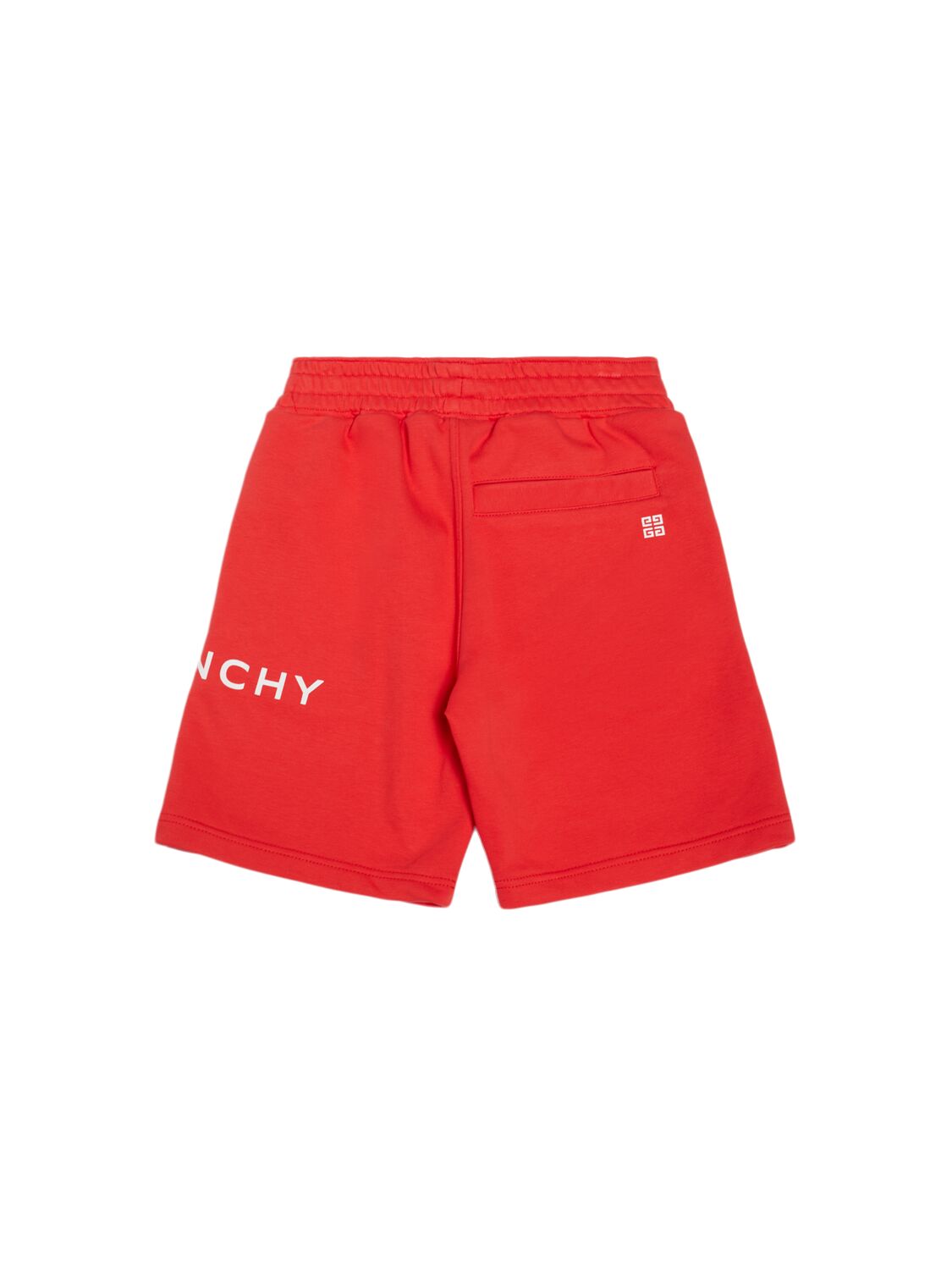 Shop Givenchy Cotton Blend Sweat Shorts In Red