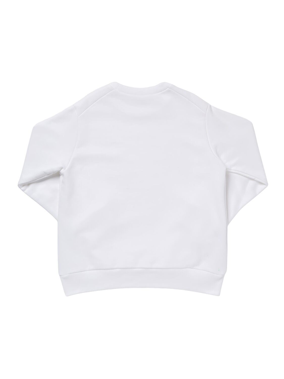 Marni Junior Printed Cotton Crewneck Sweatshirt In White