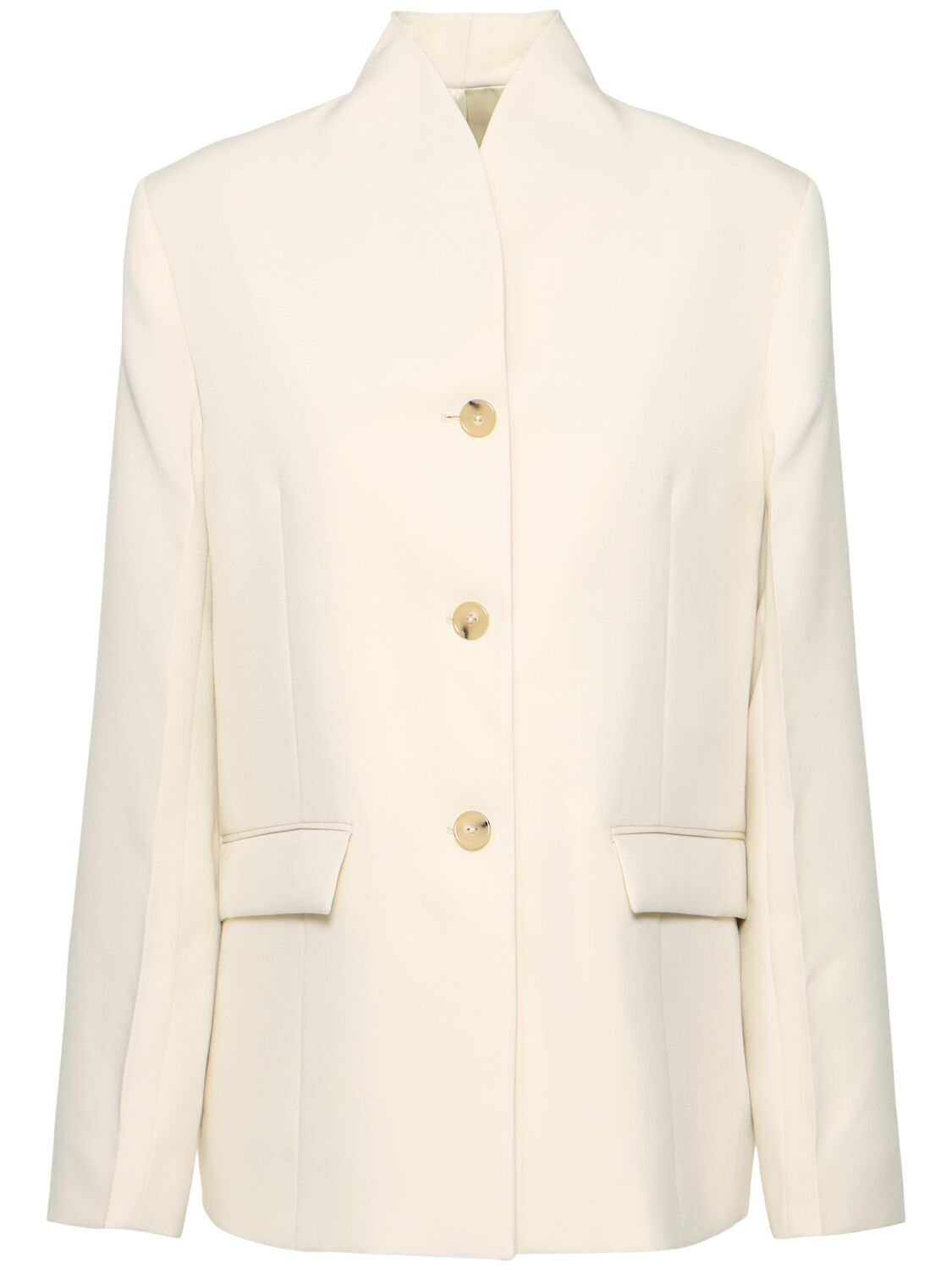 Overlay Wool Blend Blazer