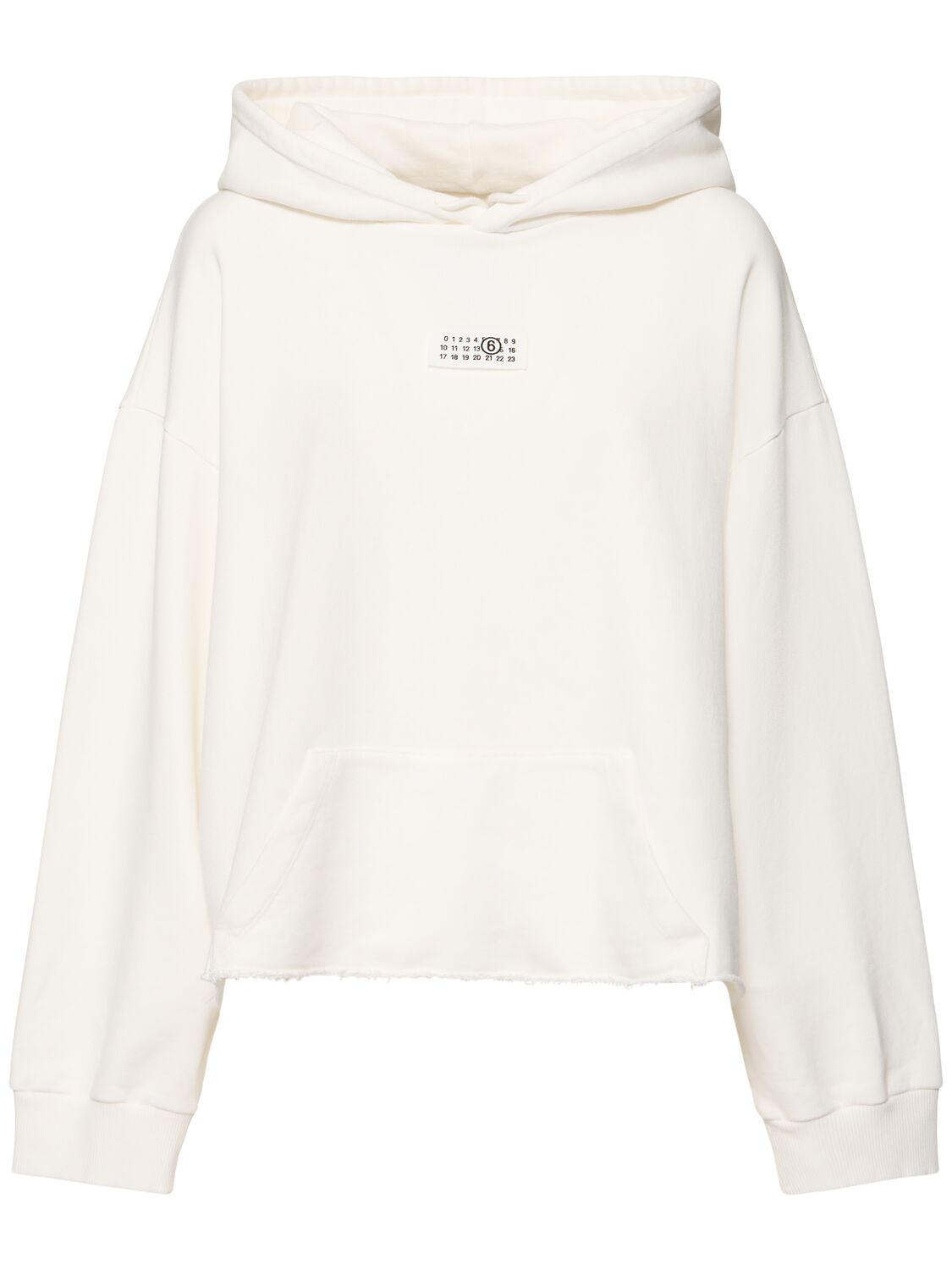 Logo Unbrushed Cotton Sweatshirt Hoodie