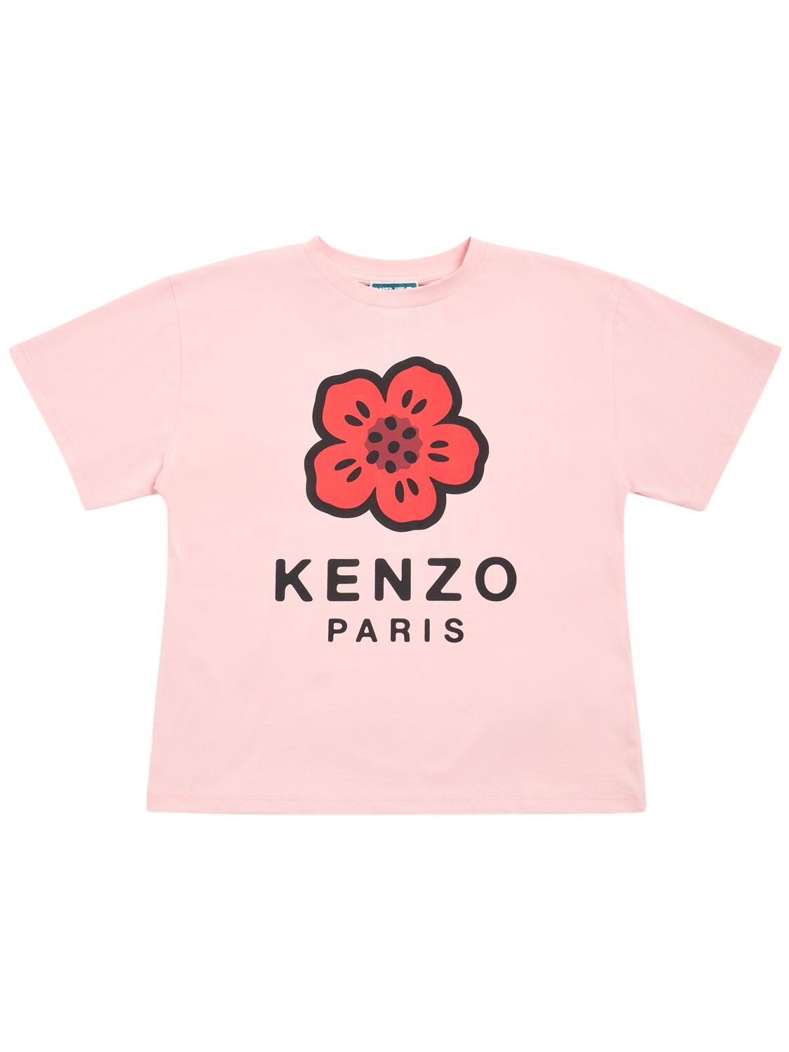 Kenzo Printed Cotton Jersey T-shirt In Pink