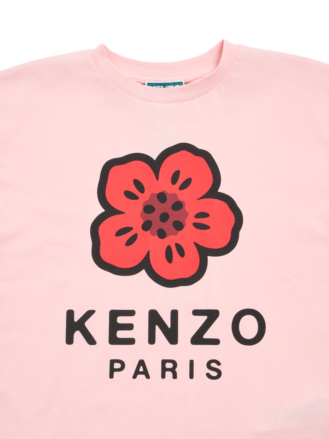 Kenzo Printed Cotton Jersey T-shirt In Pink
