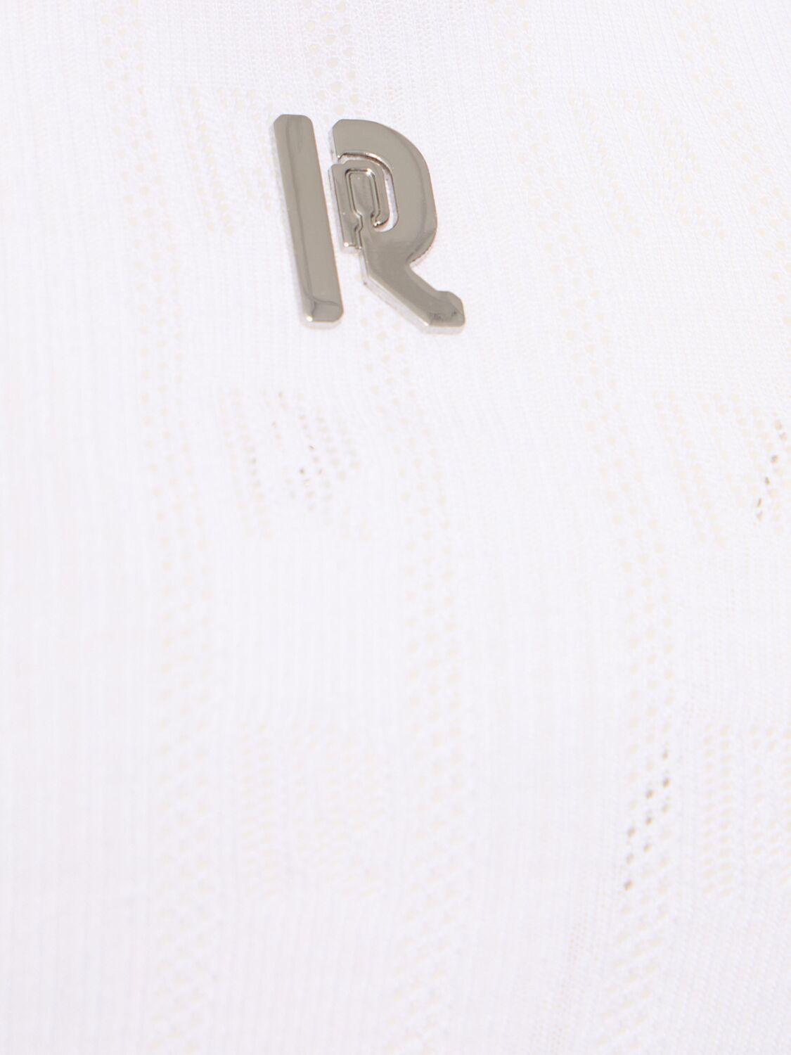 Shop Rabanne Pointelle Tank Top In White