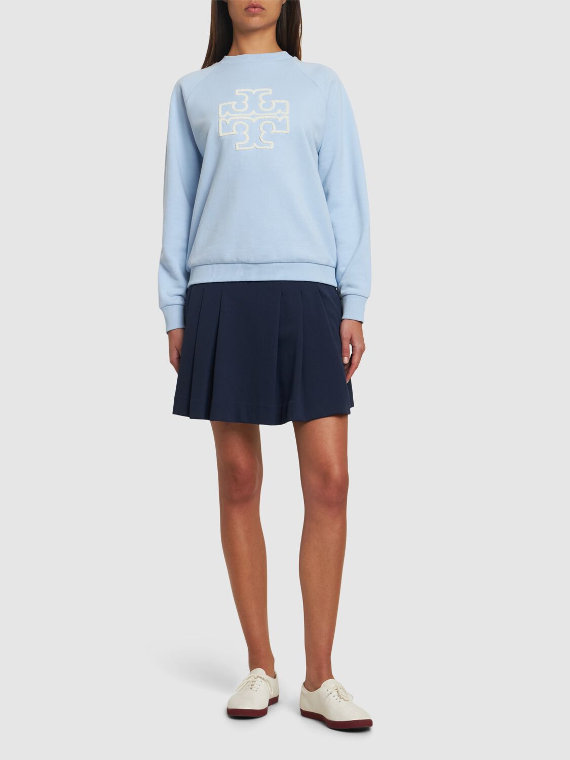 TORY SPORT FRENCH TERRY COTTON SWEATSHIRT 