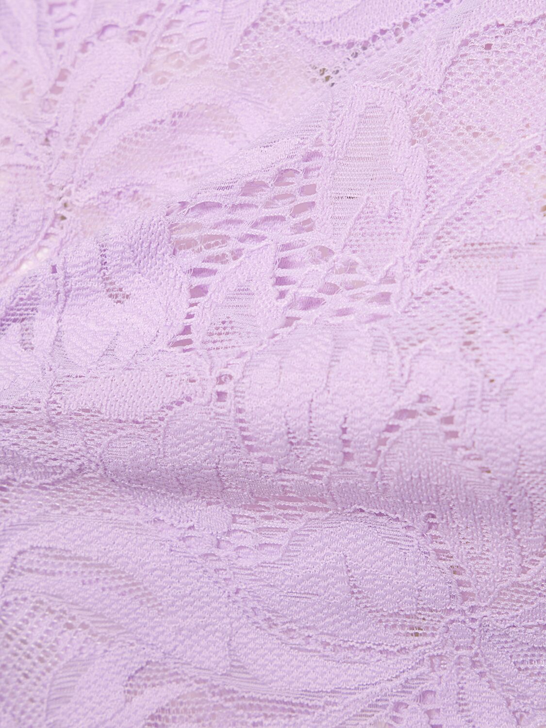 Rabanne Lavender Lace-effect Top With Boat Neckline In Lilac