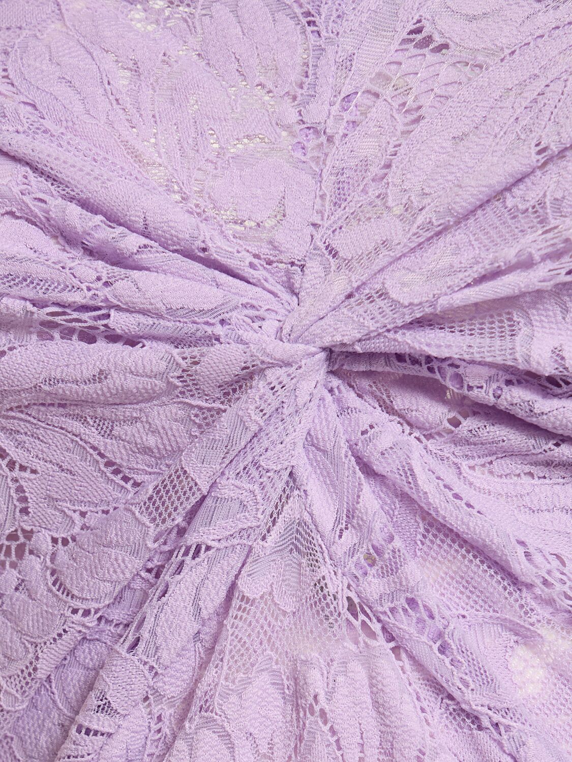 Rabanne Womens French Lavander Off-shoulder Long-sleeves Lace Midi Dress In Lilac