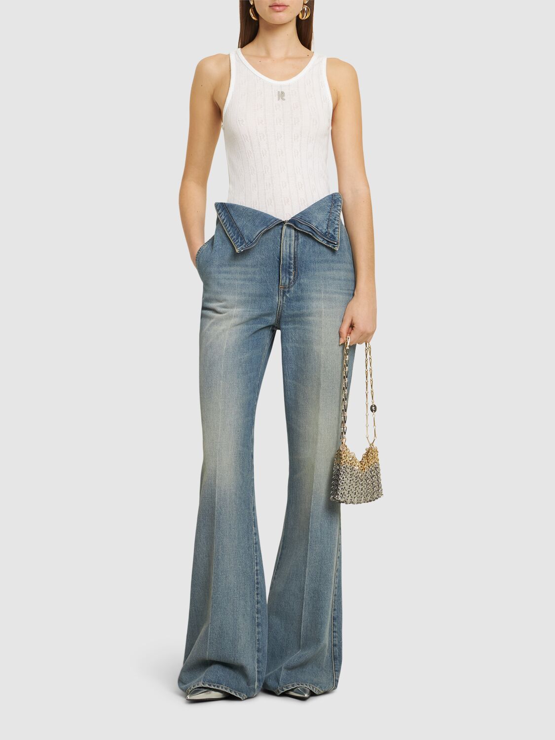 RABANNE POINTELLE TANK TOP 