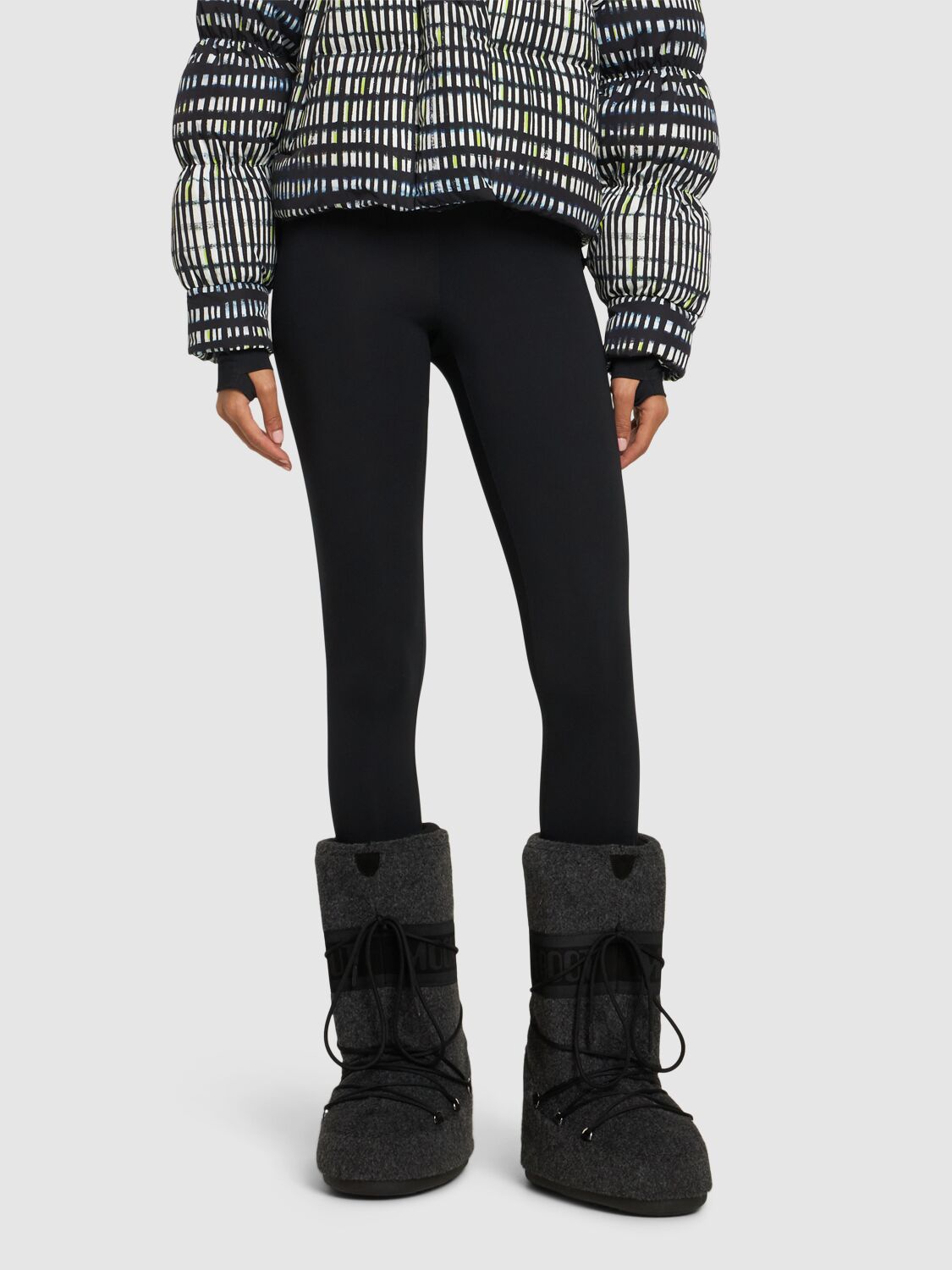 Moon Boot Icon Felt Snow Boots An In Black Melange