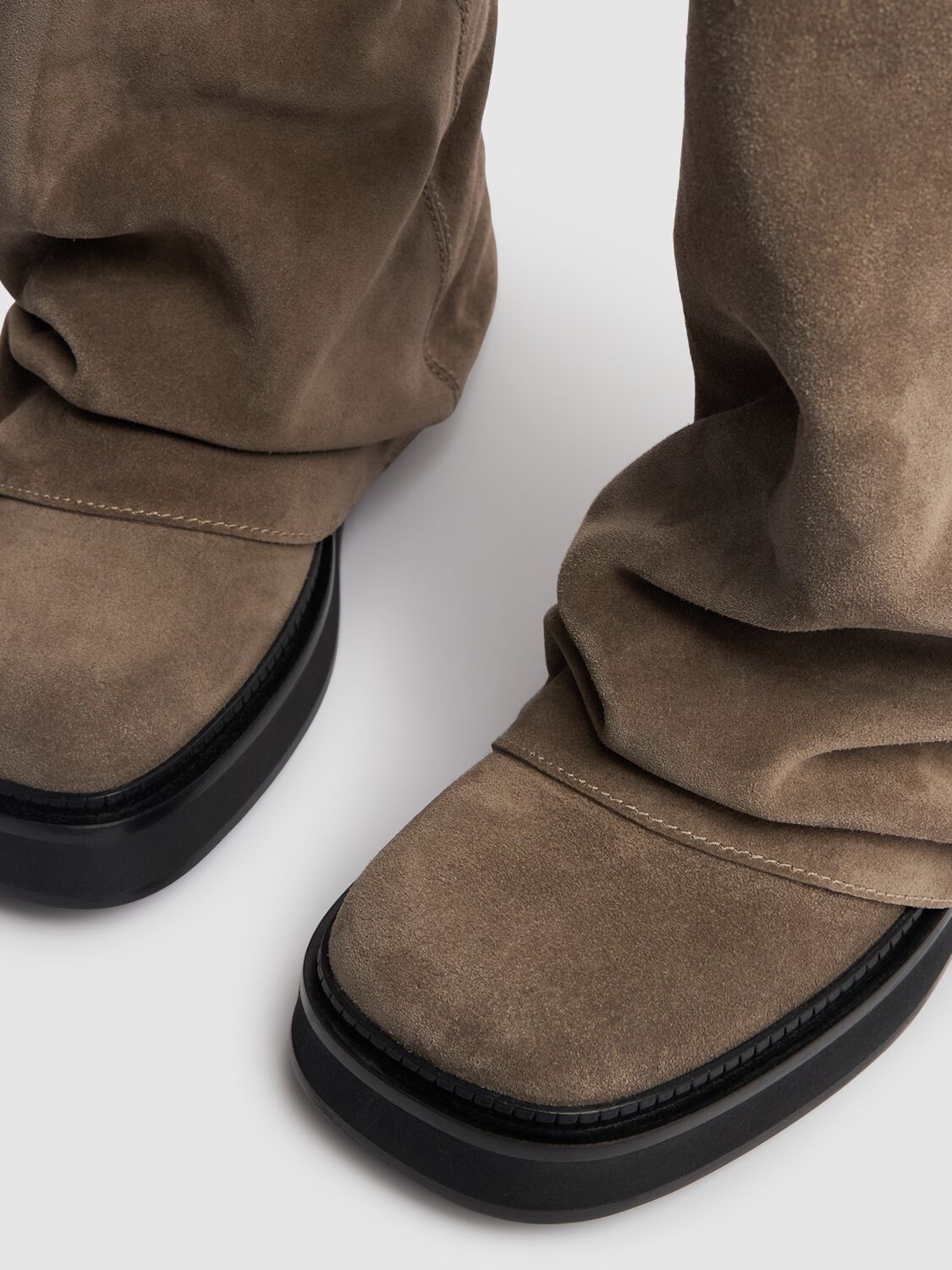 Attico Robin Combat Boots And Ankle Boots In Taupe