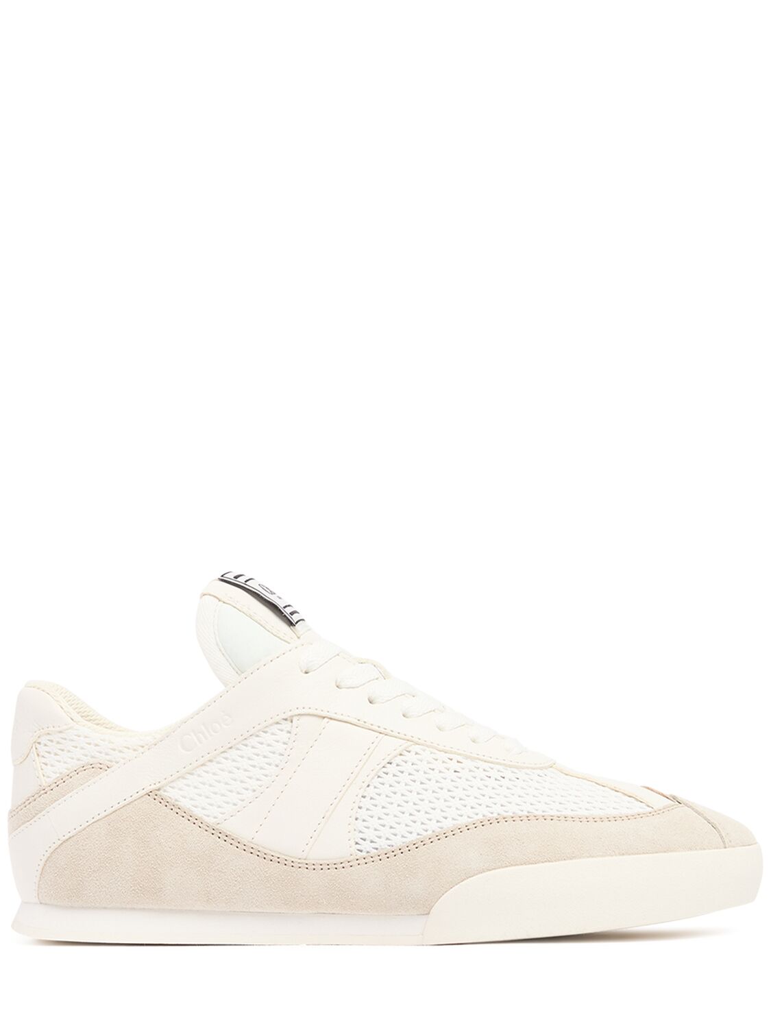 CHLOÉ Kick Lace-up Leather Low Top Sneakers