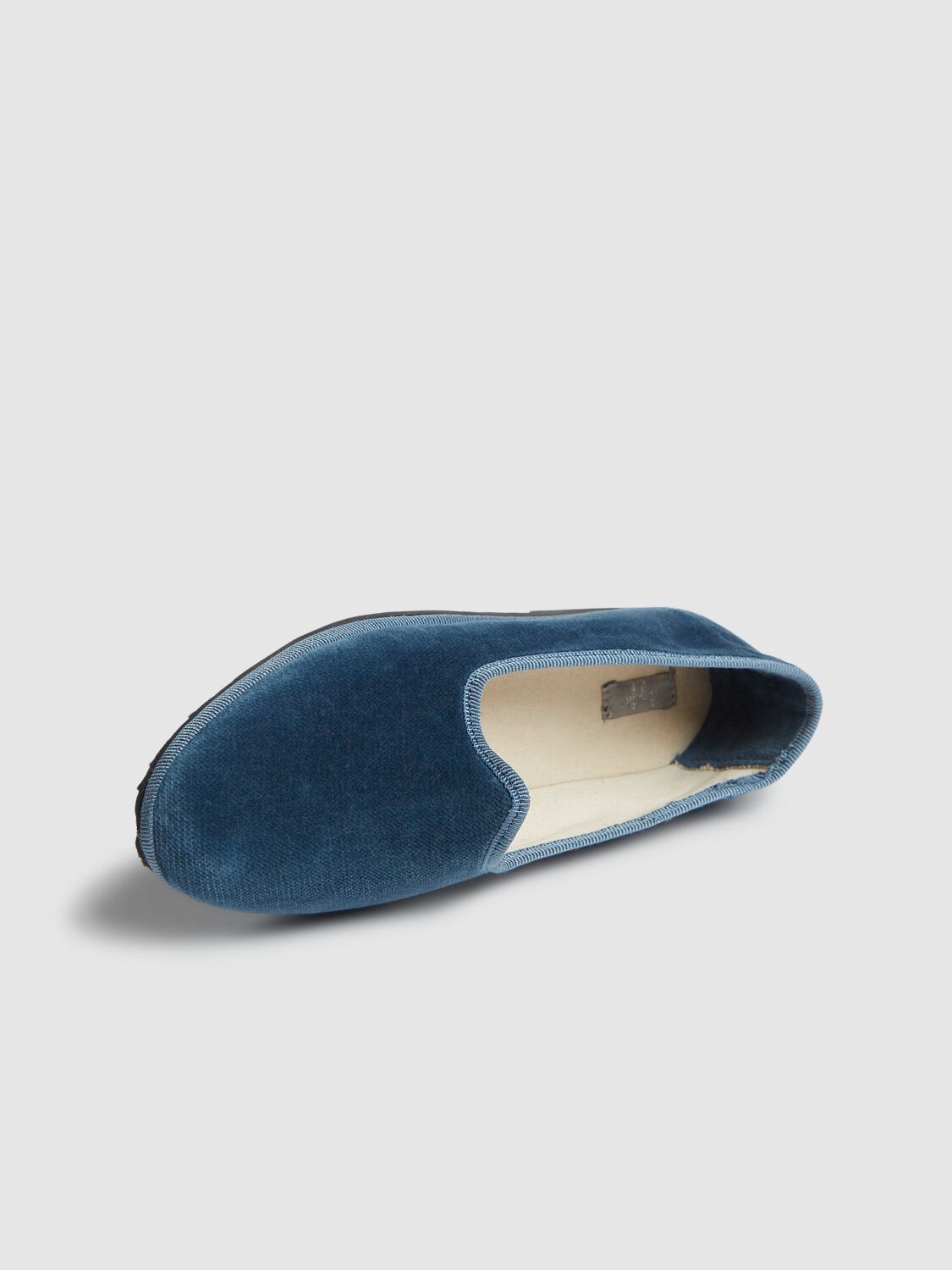 Il Gufo Velvet Loafers In 蓝色