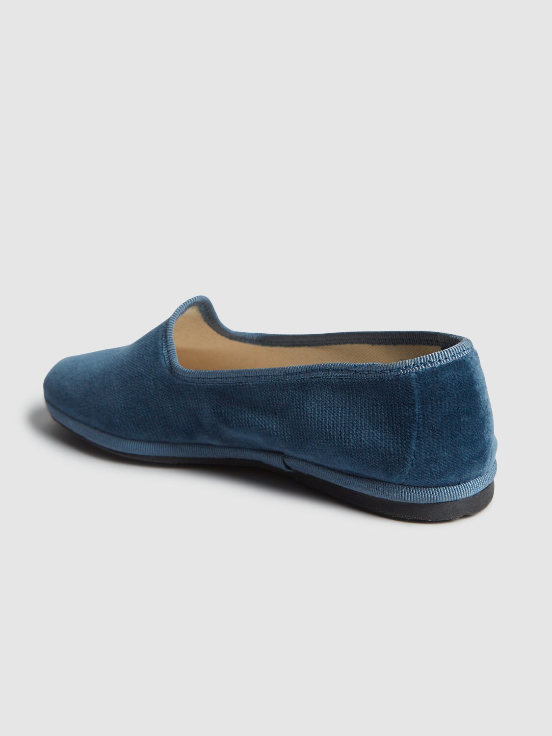 Il Gufo Velvet Loafers In 蓝色