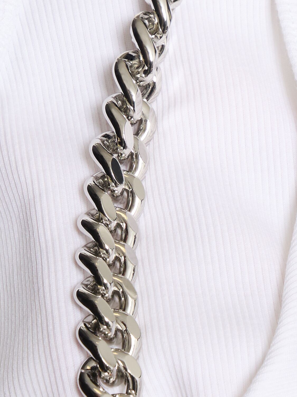 Stella Mccartney Chain Straps Jersey Tank Top In White