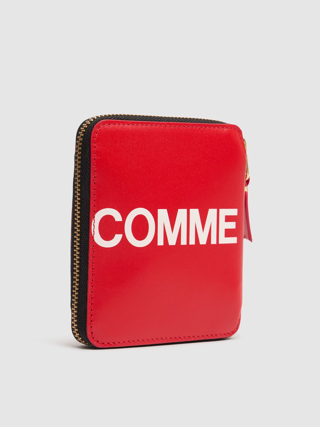 COMME DES GARÇONS HUGE LOGO LEATHER COMPACT WALLET 