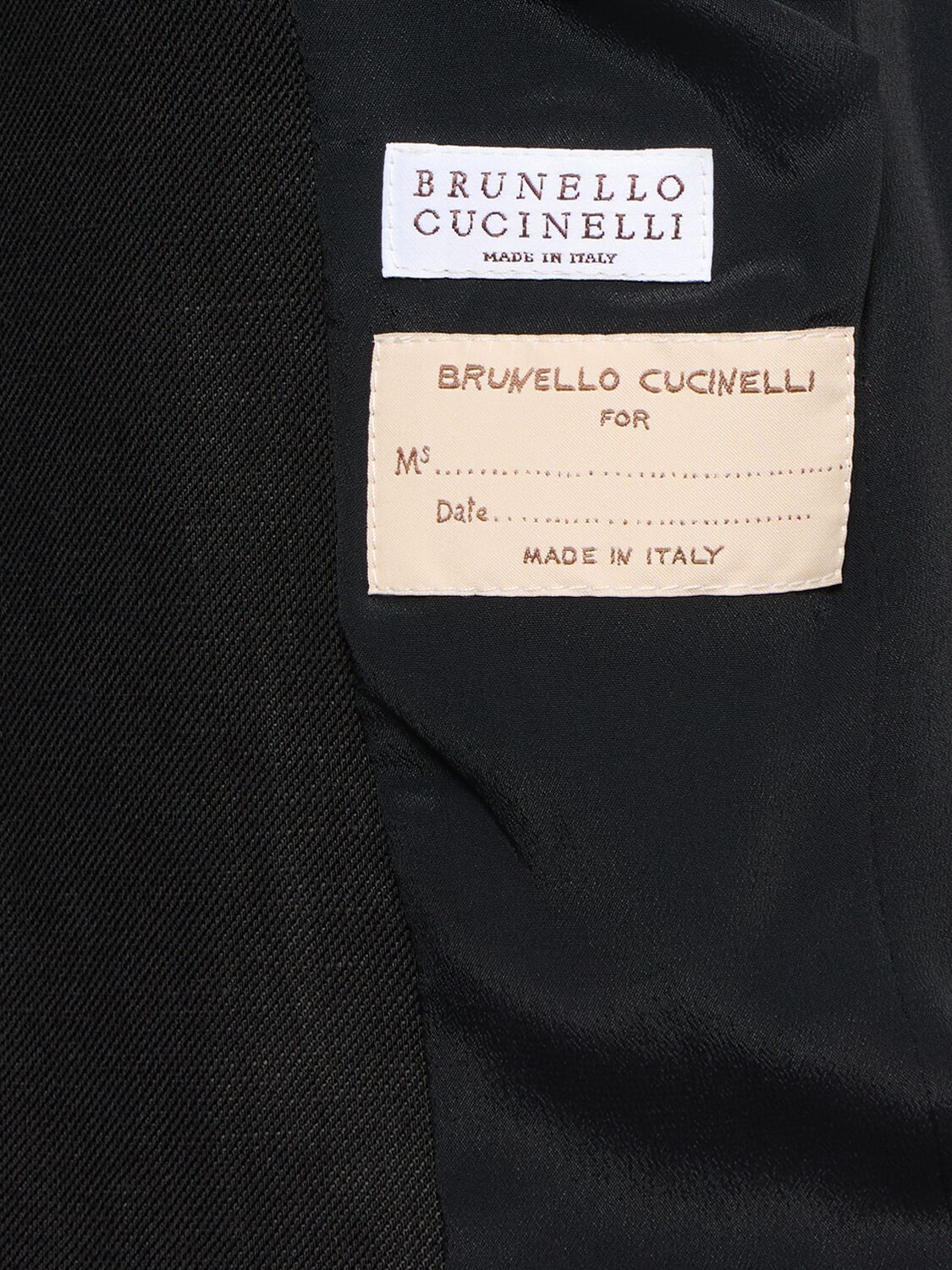 Brunello Cucinelli Fluid Linen Blend Twill Blazer In Black