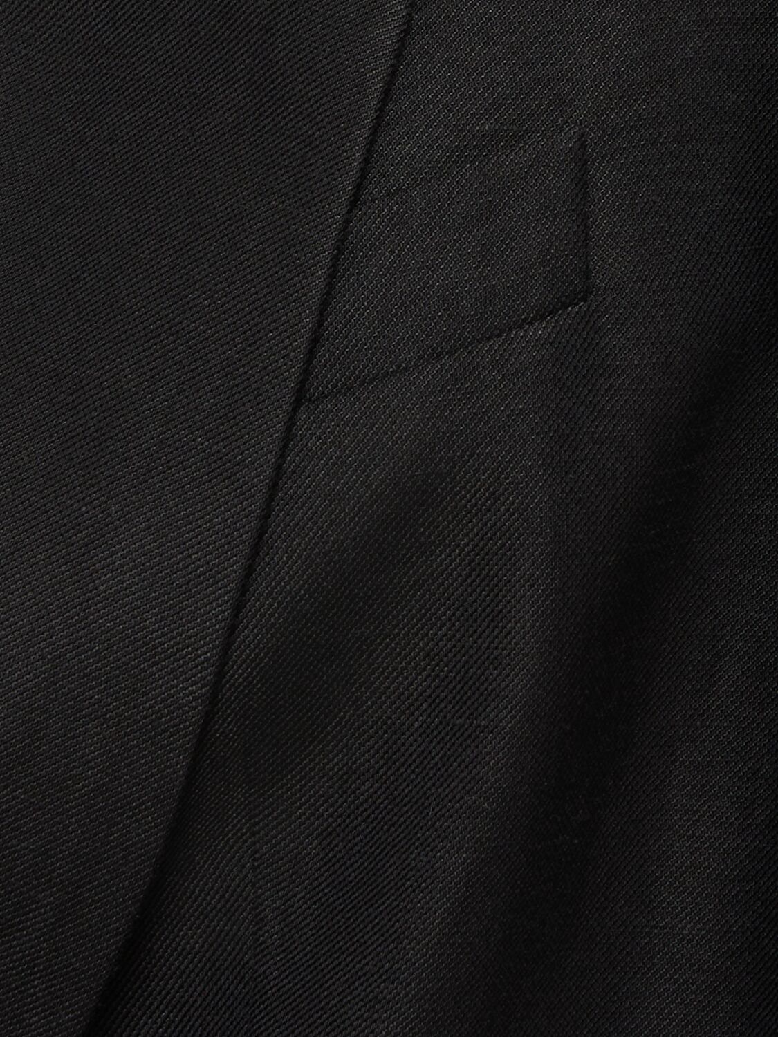 Brunello Cucinelli Fluid Linen Blend Twill Blazer In Black