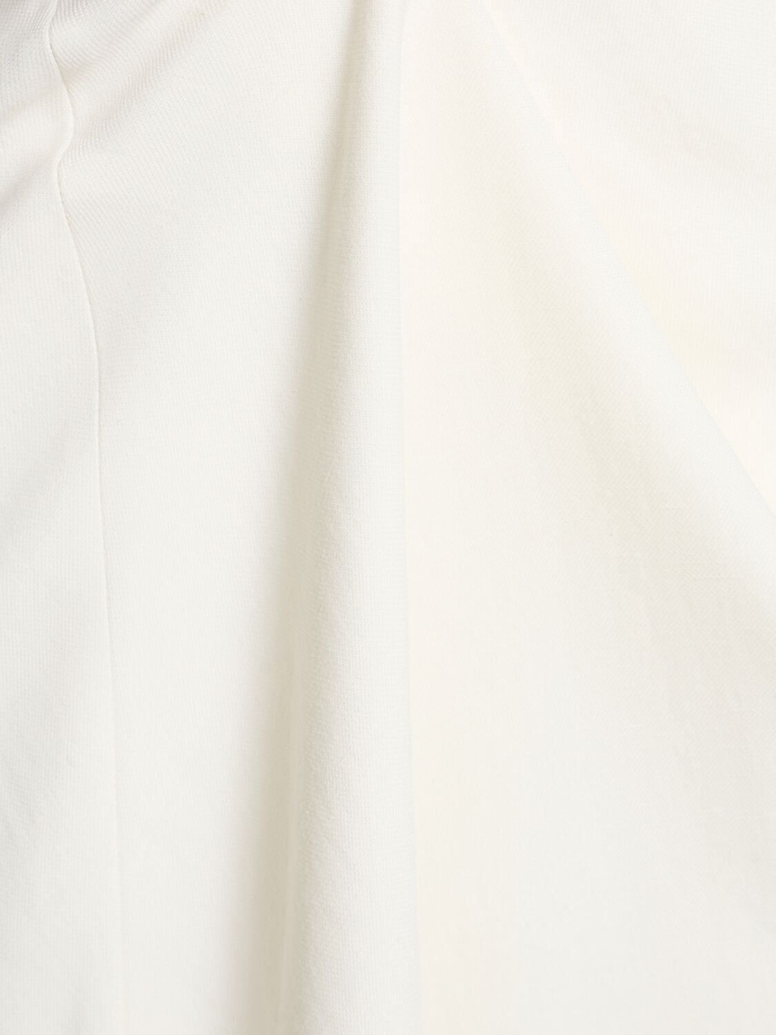 Brunello Cucinelli Fluid Linen Blend Twill Long Skirt In Ivory