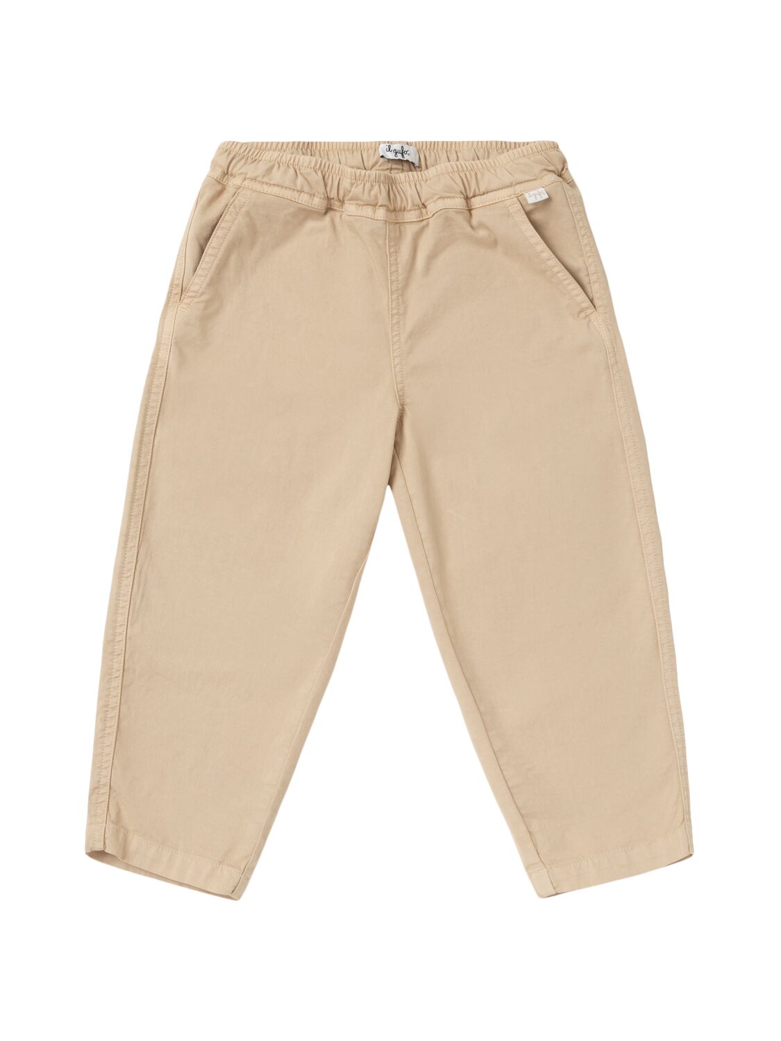 Il Gufo Cotton Gabardine Pants In Beige