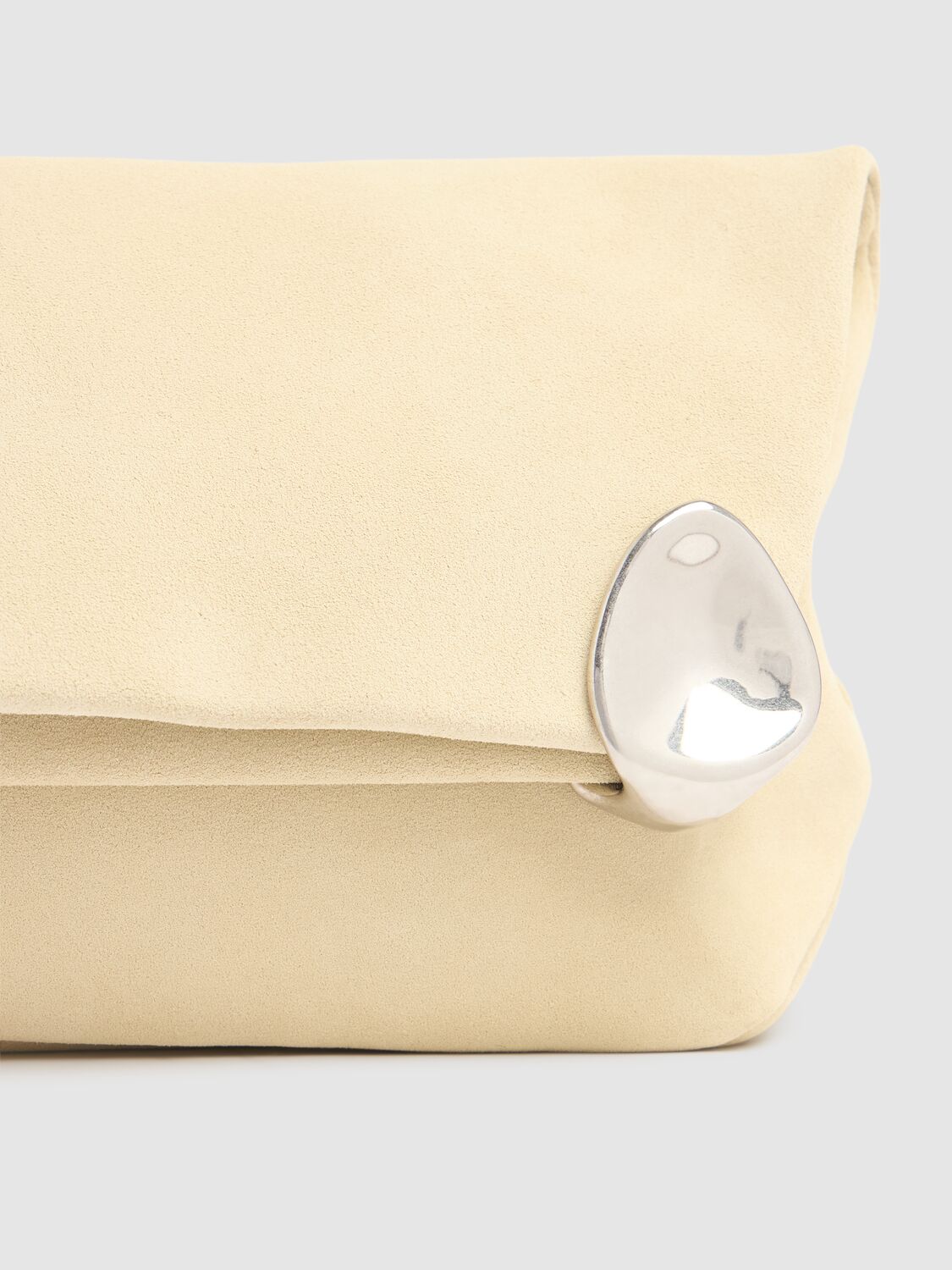 JIL SANDER JEWEL SUEDE CLUTCH 