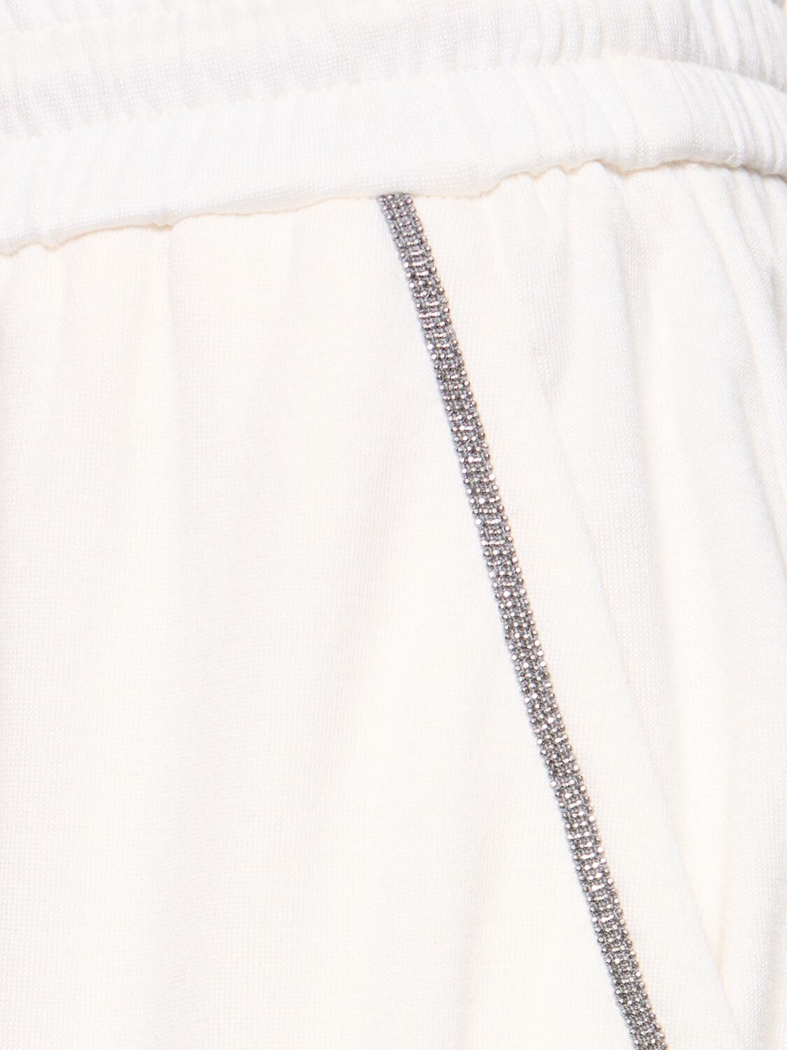 Brunello Cucinelli Cotton Blend Sweatpants In White