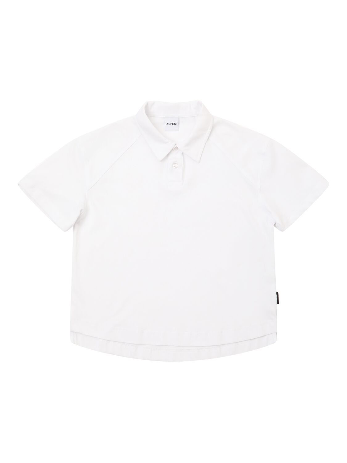 Aspesi Cotton Piquet Polo T-shirt In White