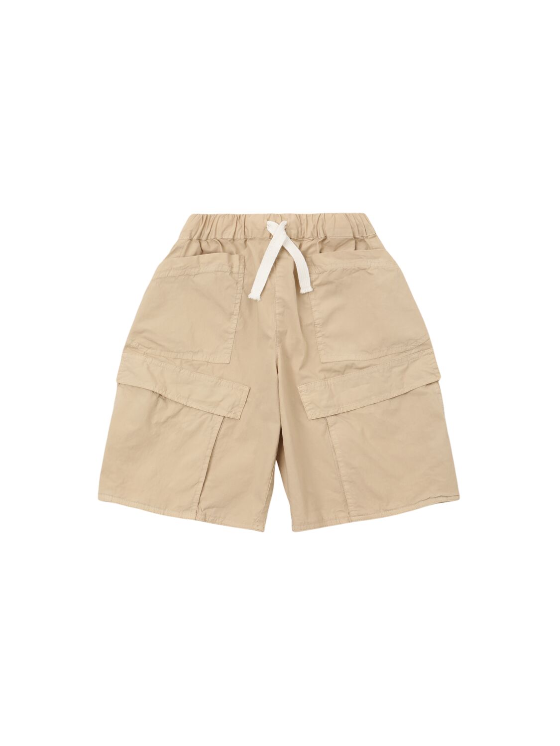 Aspesi Stretch Cotton Cargo Shorts In Beige