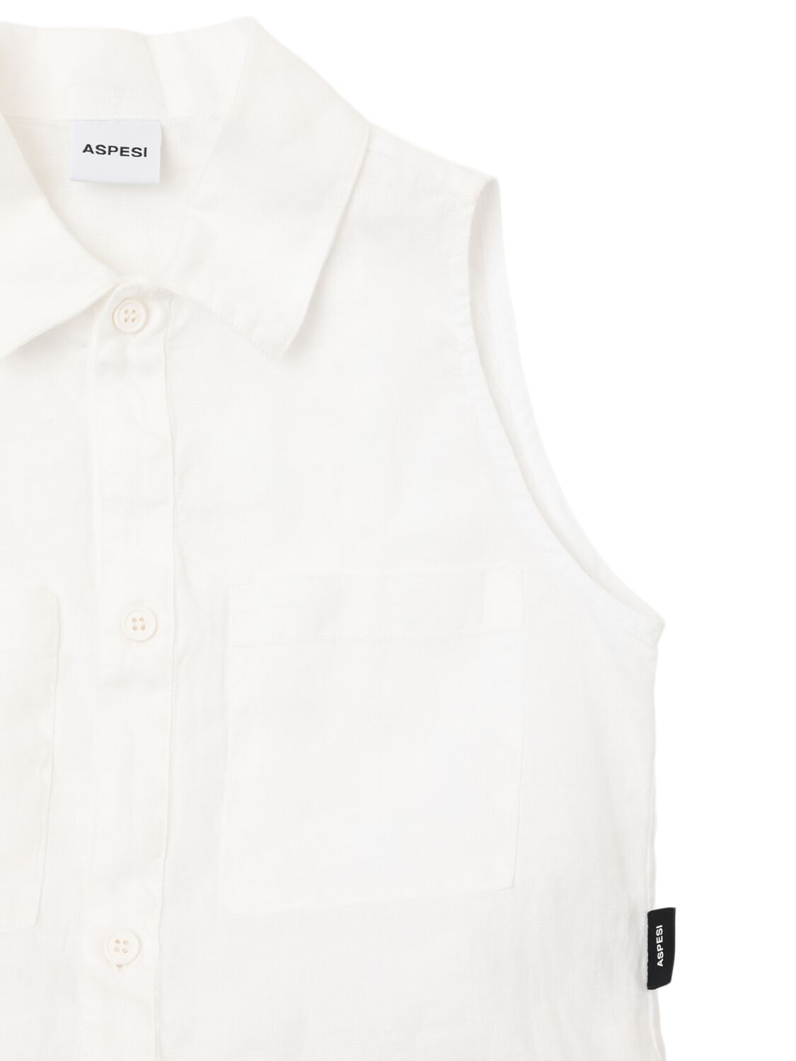 Aspesi Linen Shirt & Shorts In White
