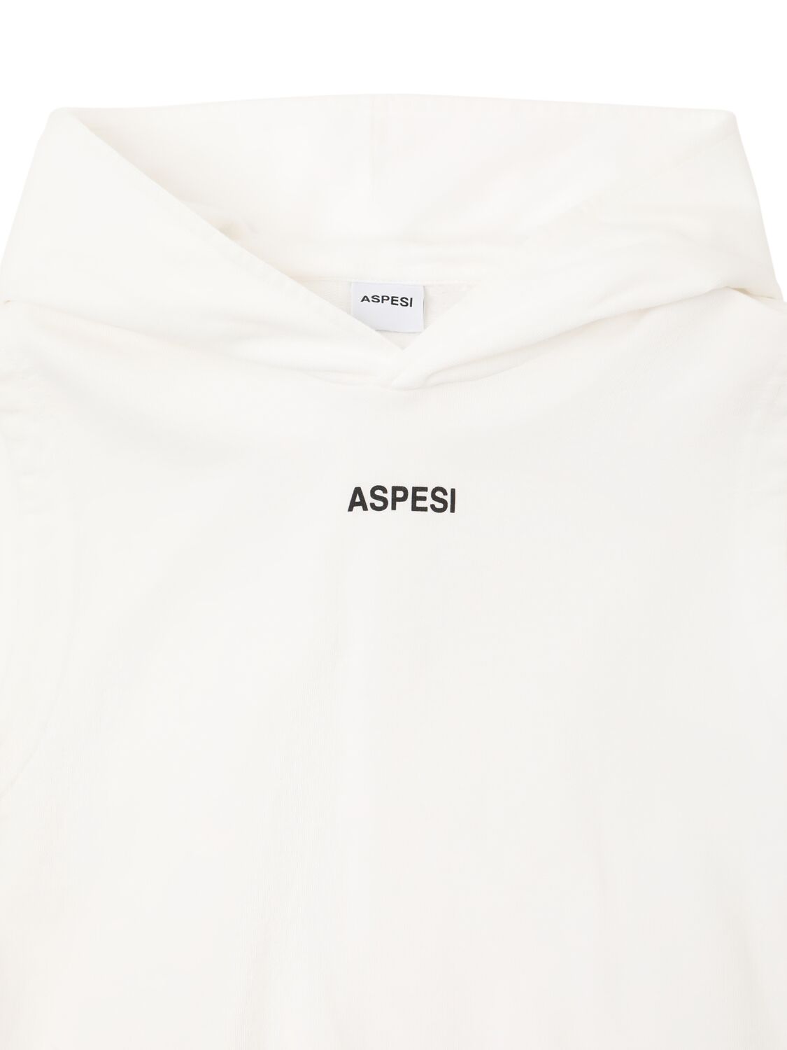 Shop Aspesi Cotton Sleeveless Sweatshirt & Shorts In White