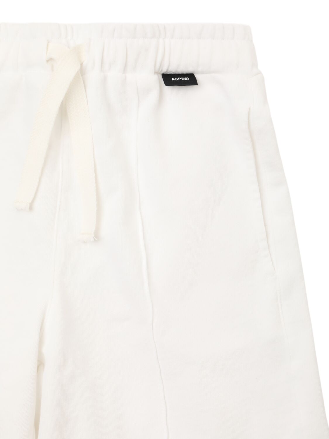 Shop Aspesi Cotton Sleeveless Sweatshirt & Shorts In White