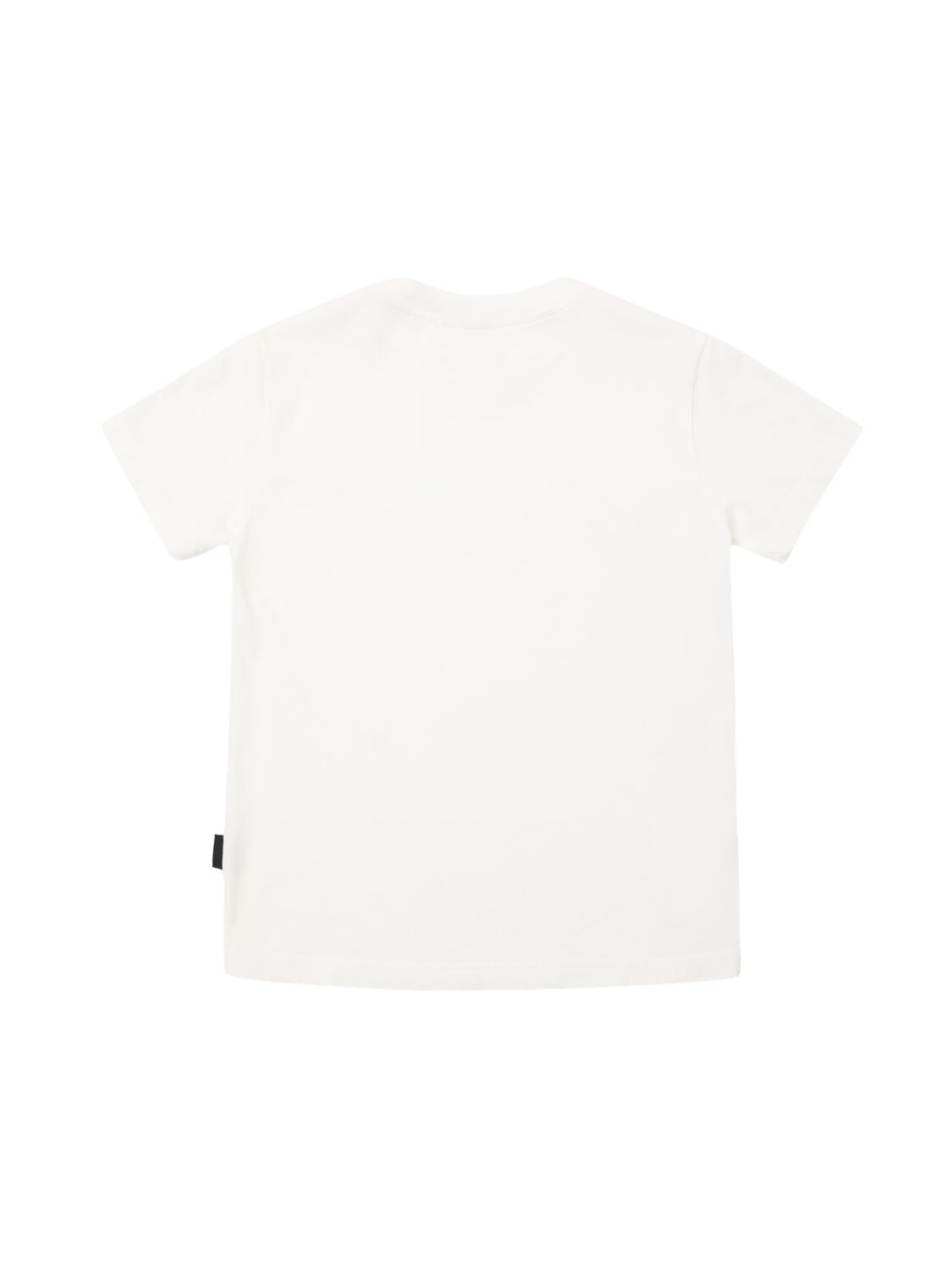 Aspesi Logo Printed Cotton Jersey T-shirt In White/black