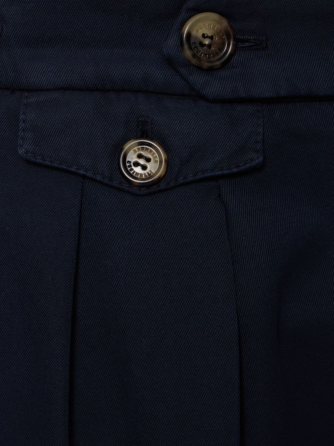 Brunello Cucinelli Regular Fit Trousers In Navy