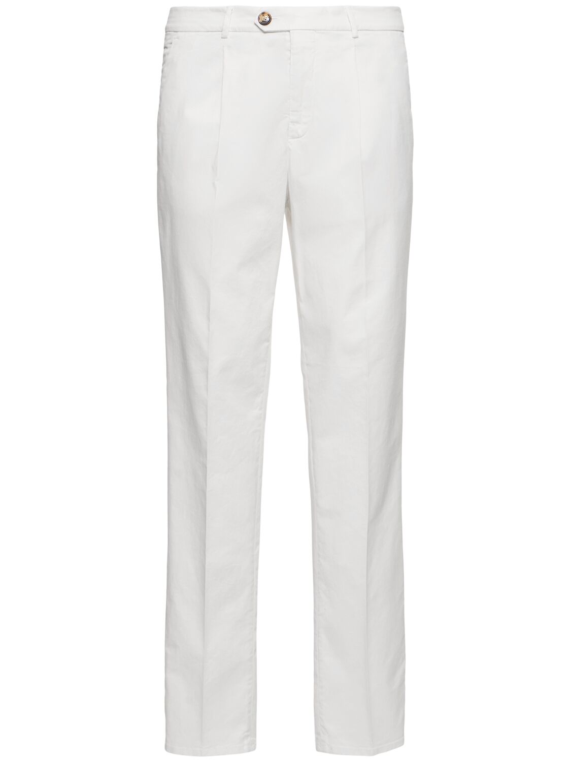 Pantalon En Gabardine De Coton Stretch - BRUNELLO CUCINELLI - Modalova